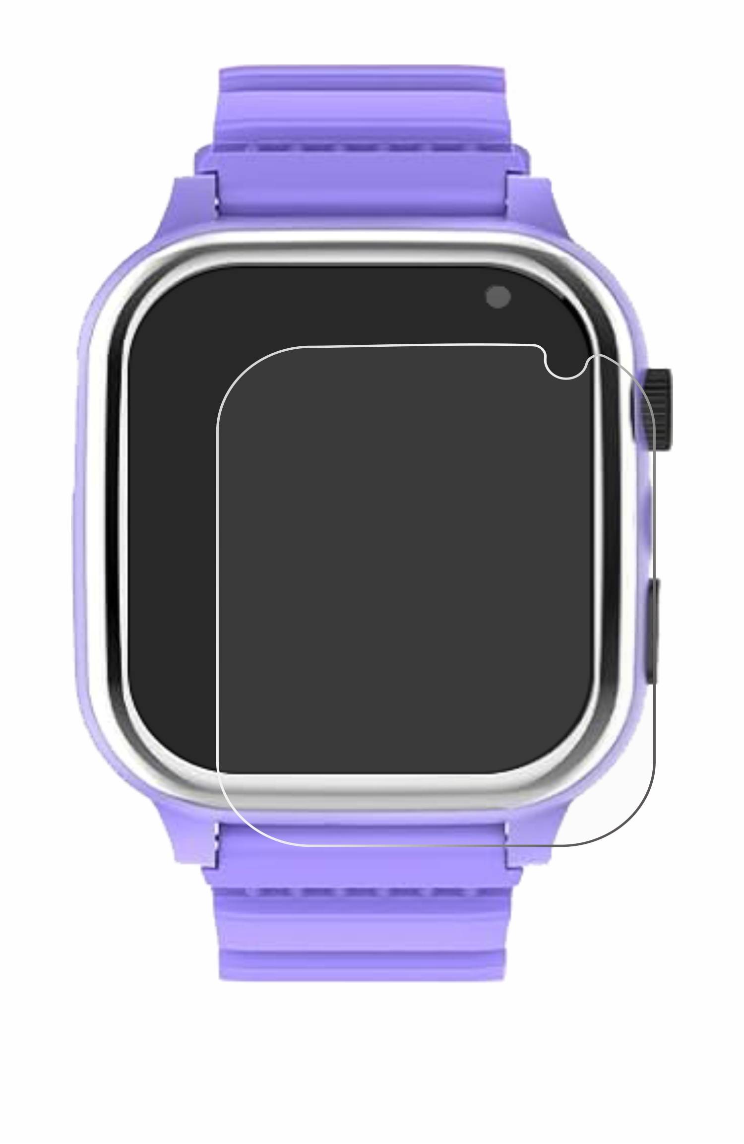 upscreen Bacteria Shield Schutzfolie für Jubunrer Kids Smartwatch - Antibakteriell