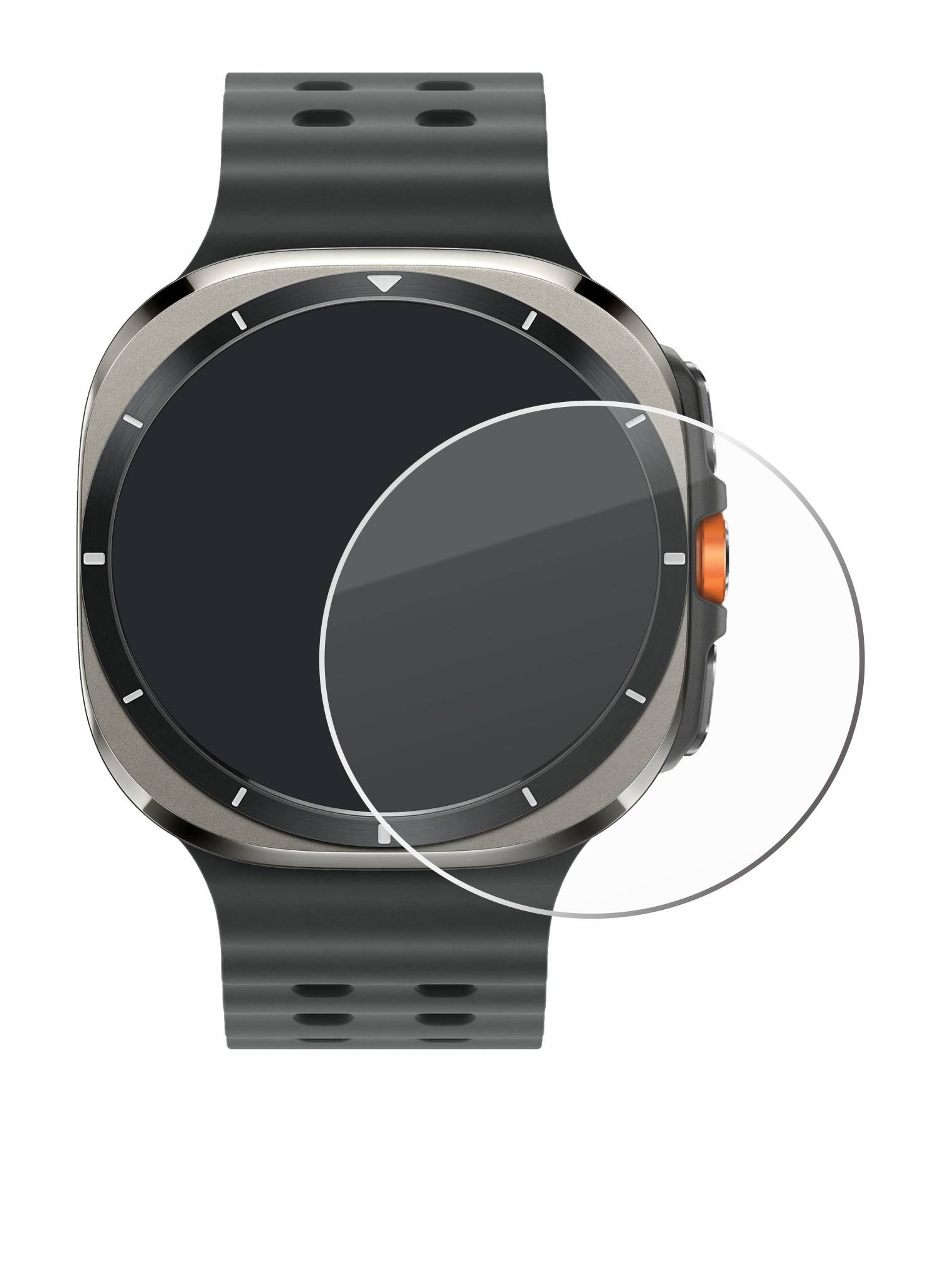 Savvies Clear Panzerglas für Samsung Galaxy Watch Ultra (47 mm)