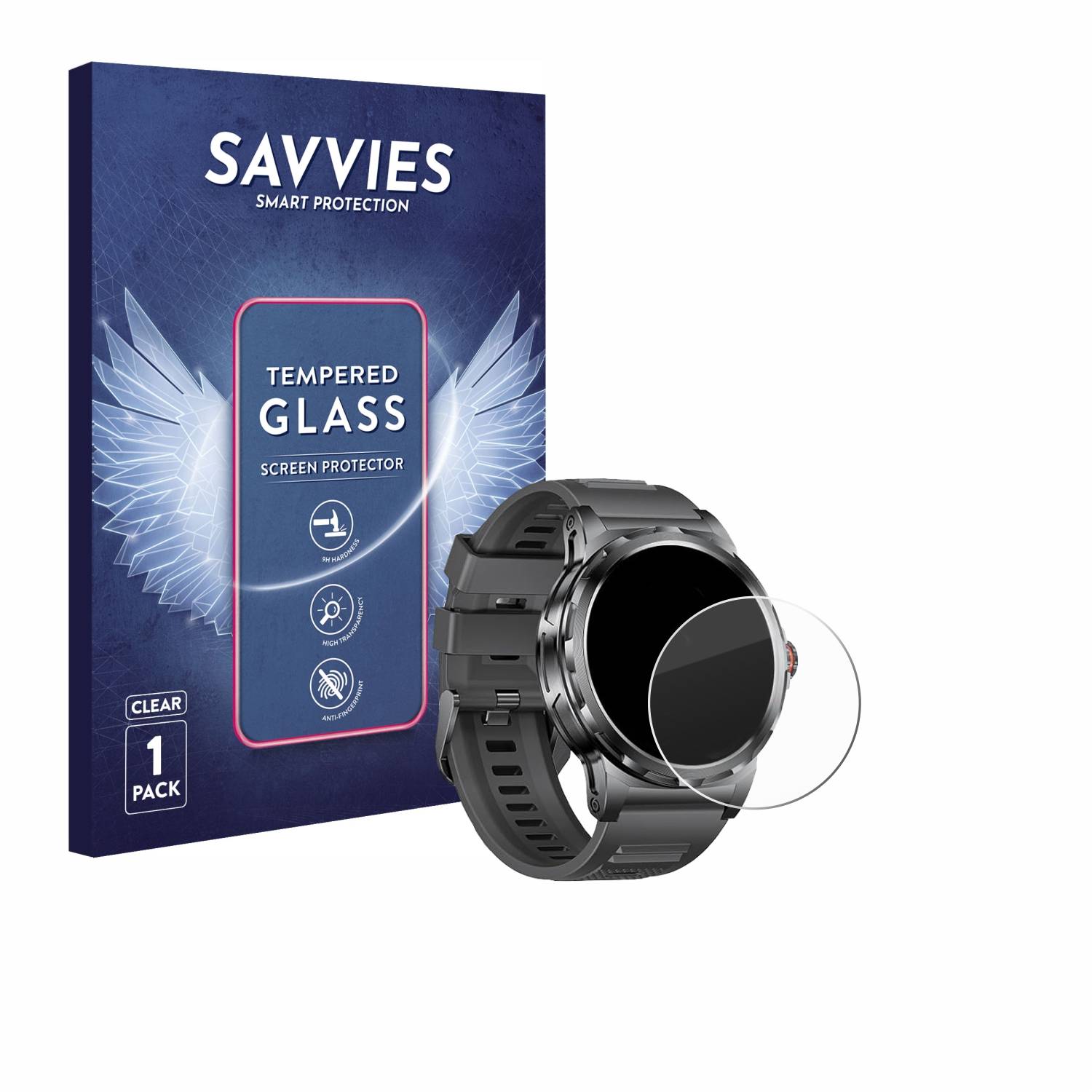 Savvies Clear Panzerglas für Esfoe SML6-J 1.43