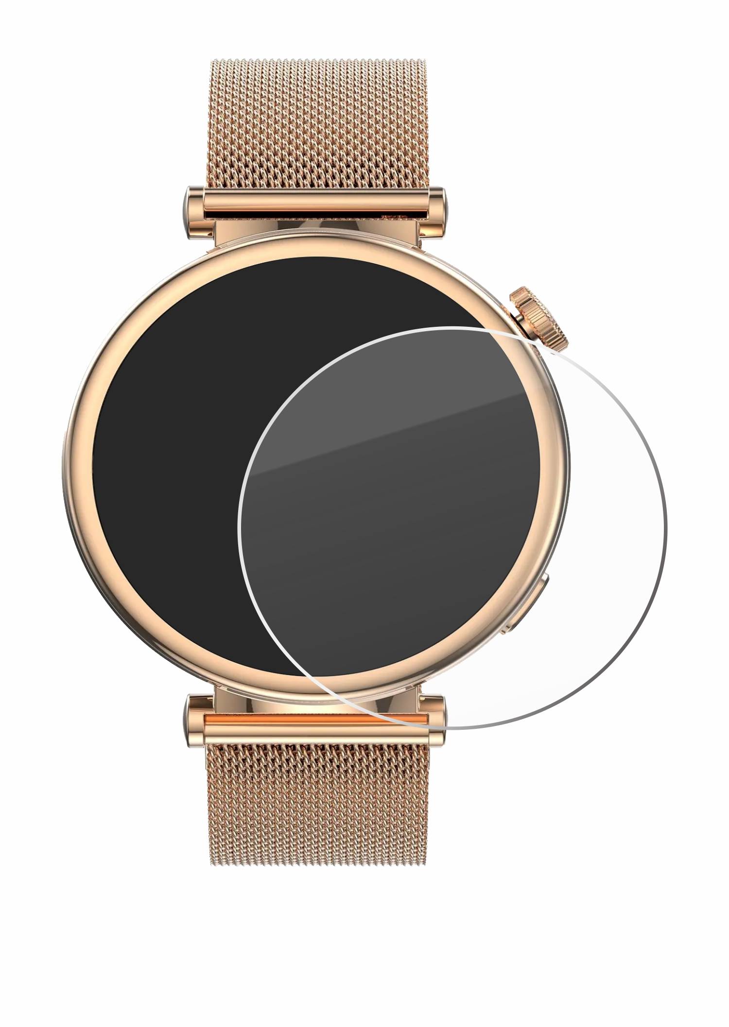 Savvies Clear Panzerglas für Kiano Watch Style