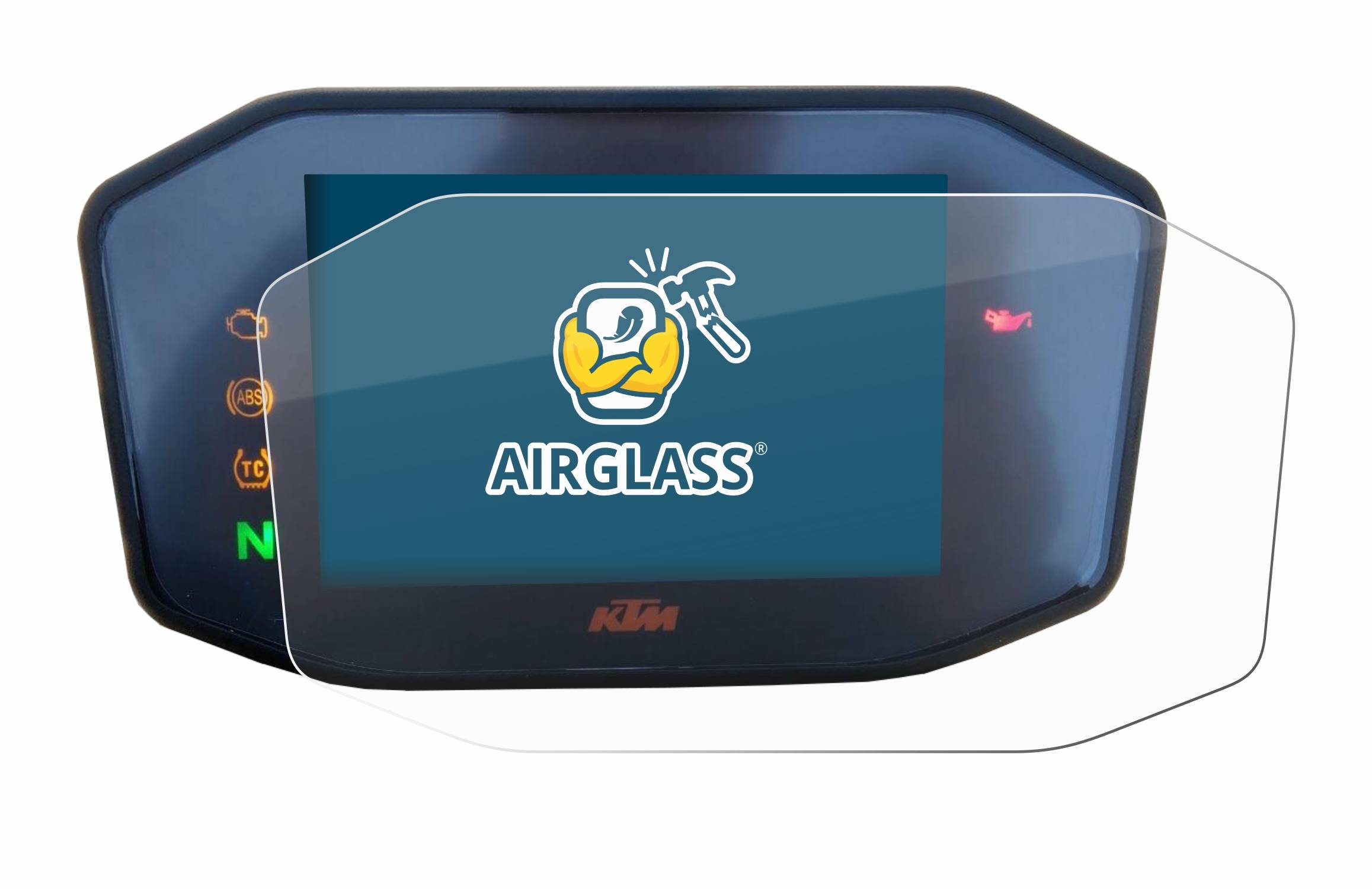 BROTECT AirGlass Glas Panzer-Folie für KTM 1290 Super Duke R - Schutzglas