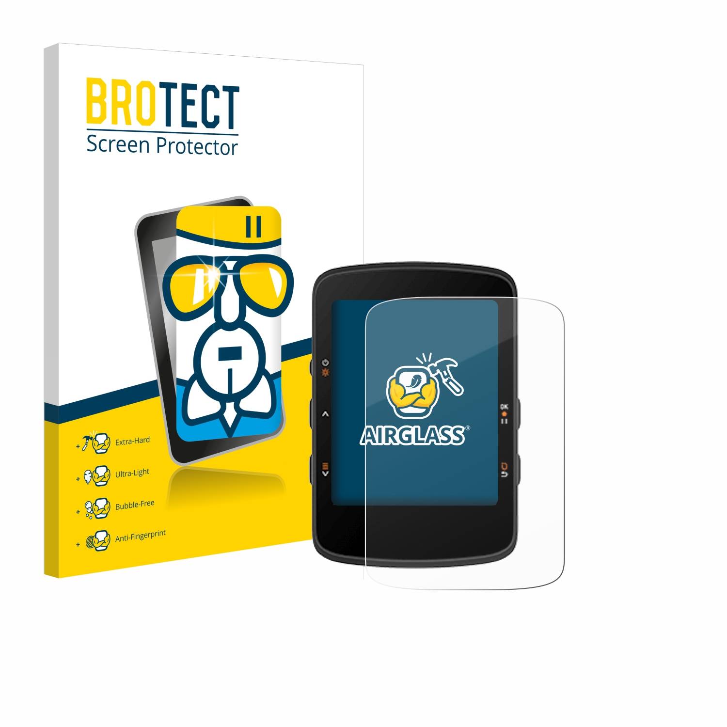 BROTECT AirGlass Glas Panzer-Folie für Bryton Rider 460 - Schutzglas