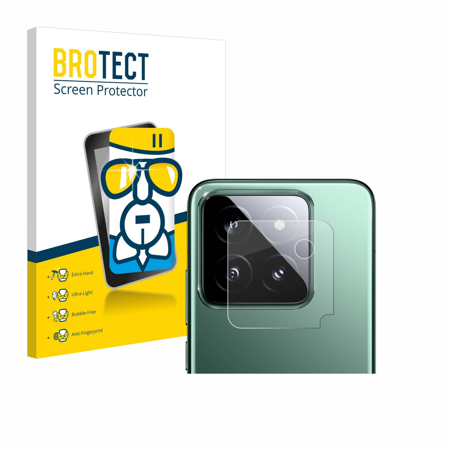 BROTECT AirGlass Glas Panzer-Folie für Xiaomi 14 (NUR Kameraschutz) - Schutzglas