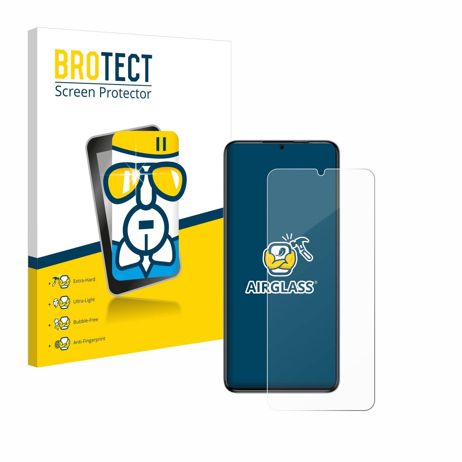 BROTECT AirGlass Glas Panzer-Folie für Oukitel C50 - Schutzglas