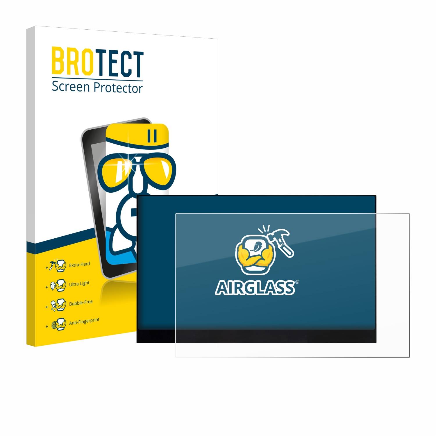 BROTECT AirGlass Glas Panzer-Folie für Verbatim PMT-17 - Schutzglas