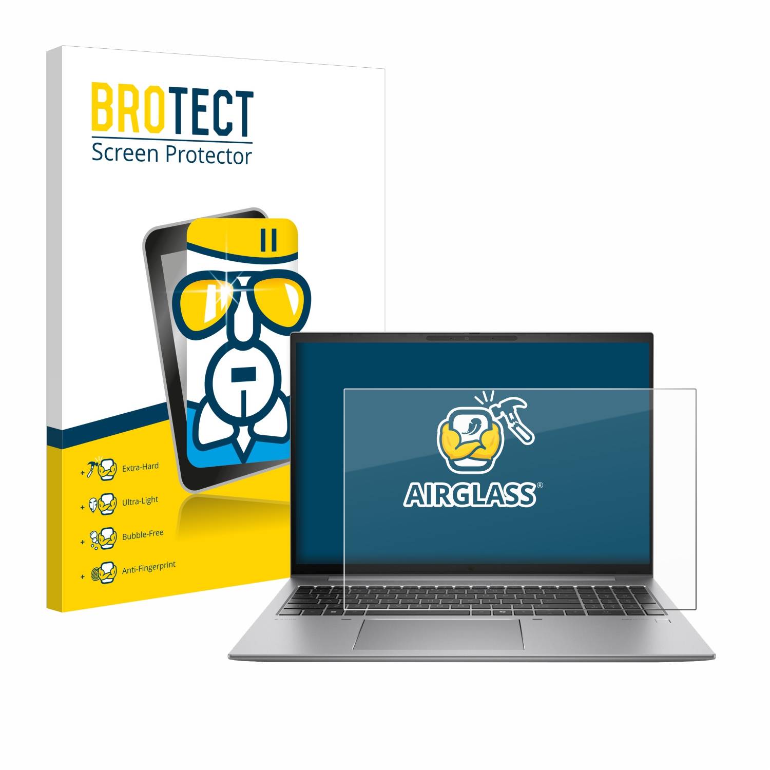 BROTECT AirGlass Glas Panzer-Folie für HP Zbook Firefly 16 G11 - Schutzglas