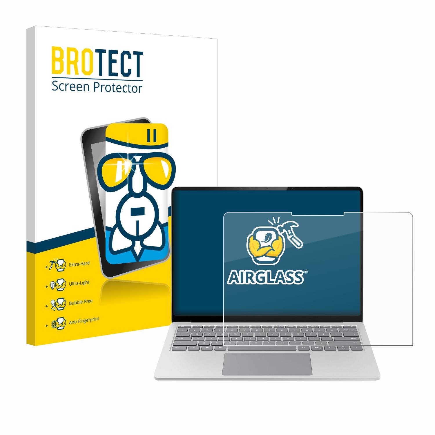 BROTECT AirGlass Glas Panzer-Folie für Microsoft Surface Laptop 7 13.8 - Schutzglas