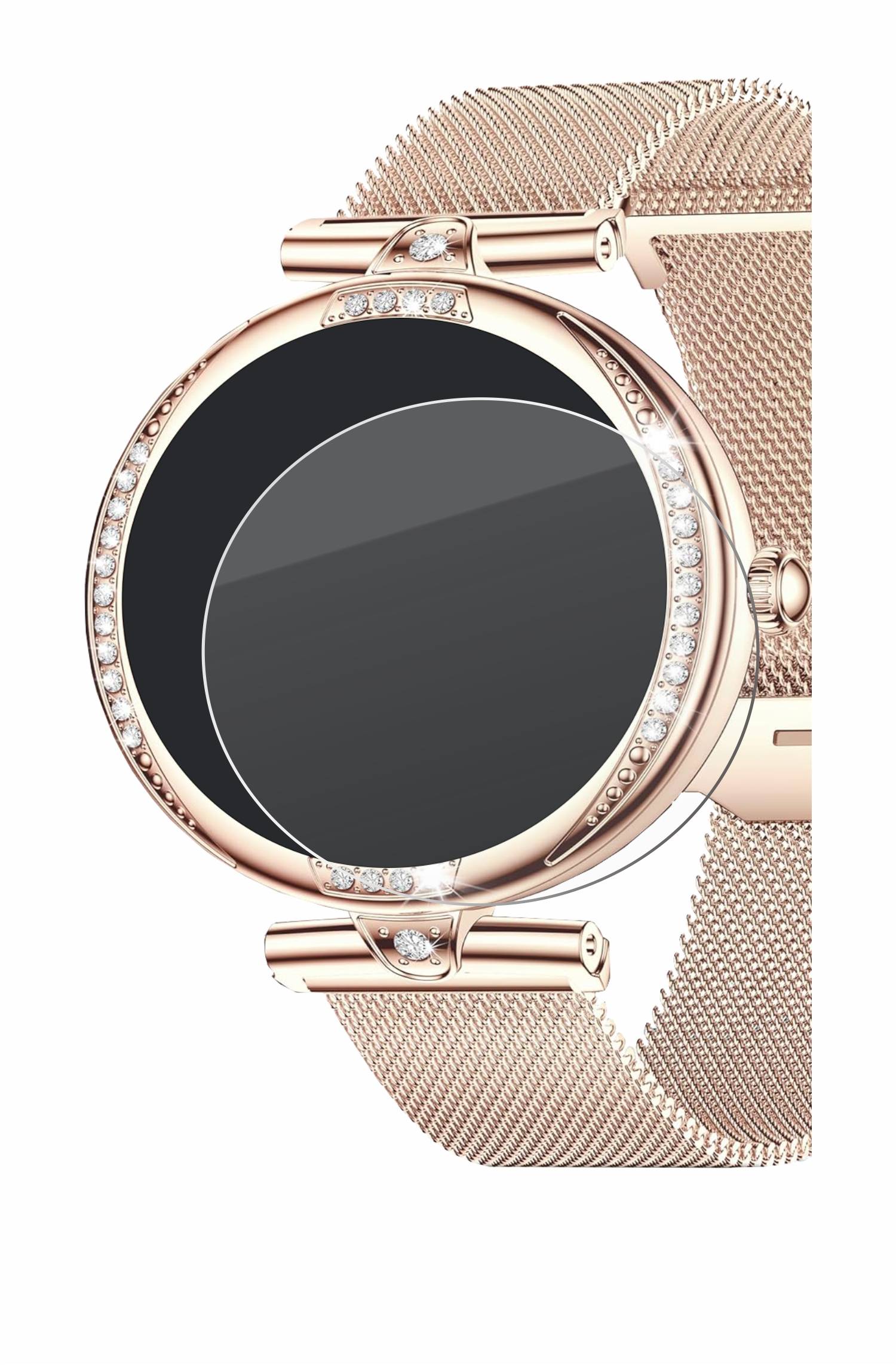 BROTECT AirGlass Glas Panzer-Folie für Shepatio Smartwatch 1.19 - Schutzglas