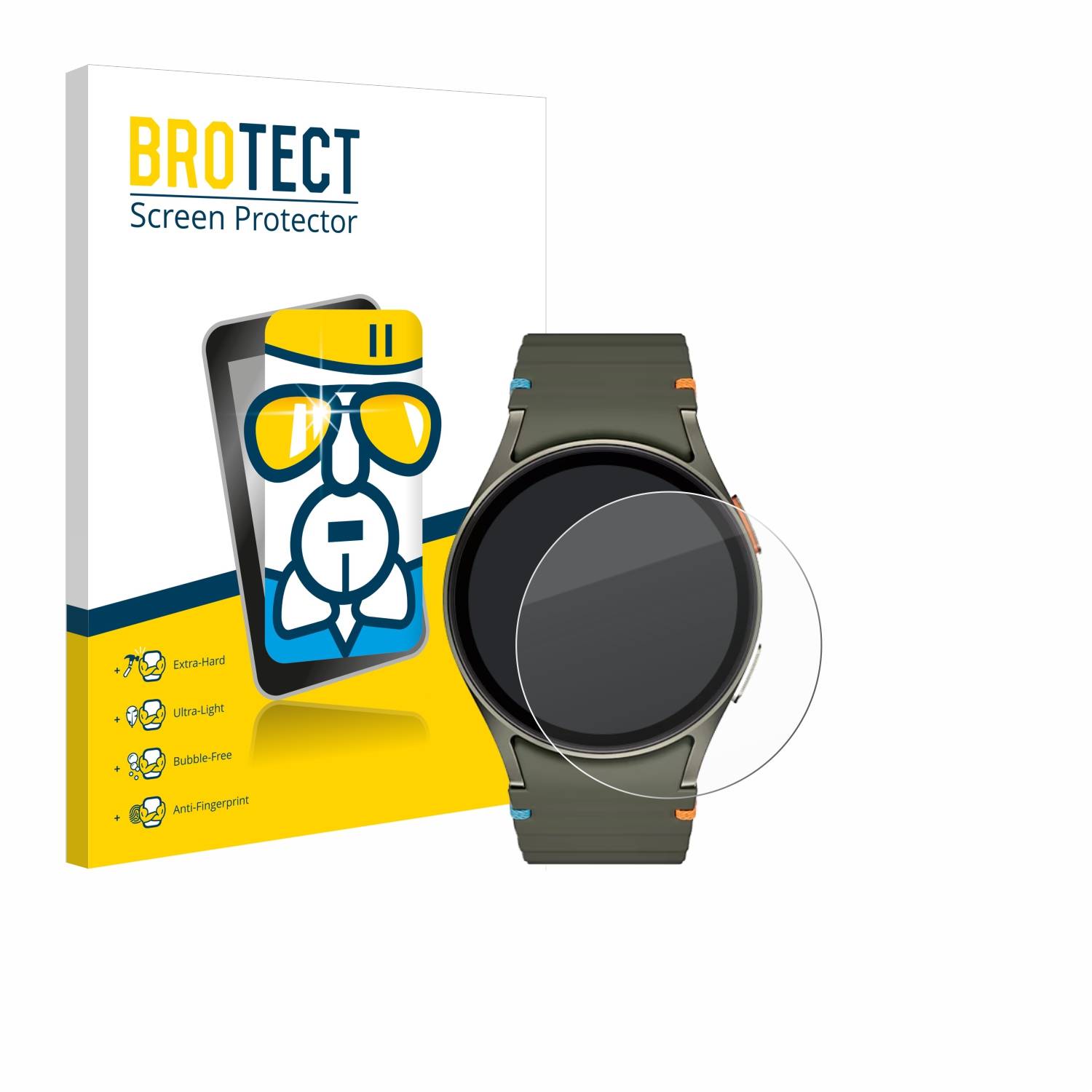 BROTECT AirGlass Glas Panzer-Folie für Samsung Galaxy Watch 7 (40 mm) - Schutzglas