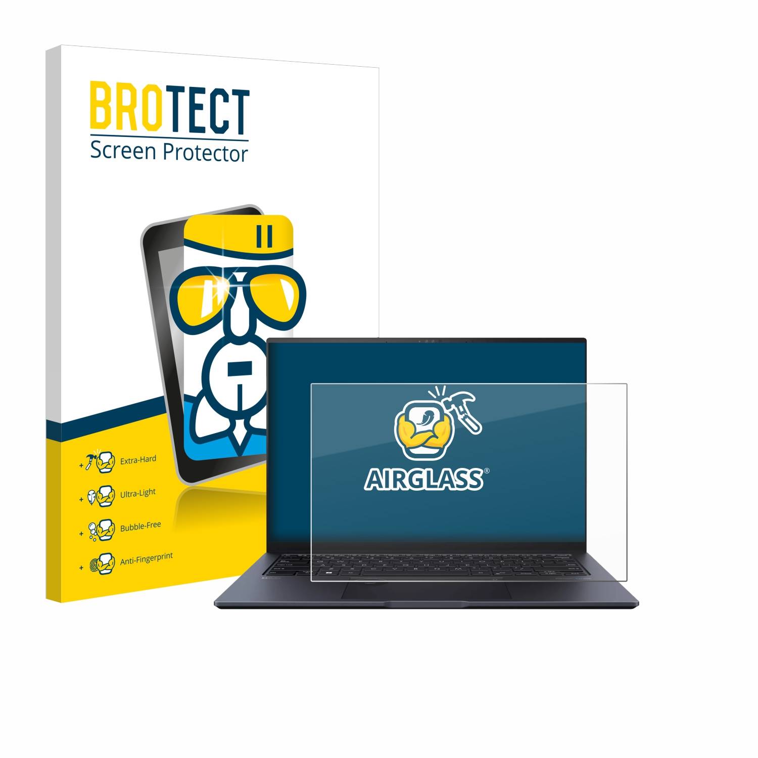 BROTECT AirGlass Glas Panzer-Folie für ASUS ZenBook Pro 14 UX6404V - Schutzglas