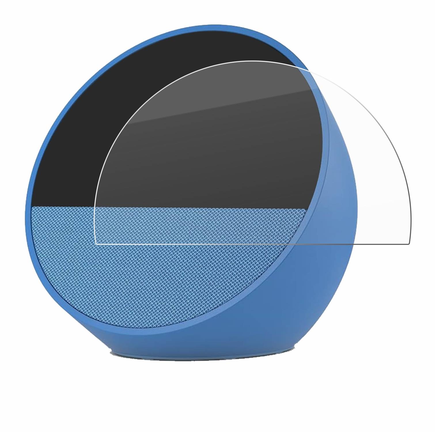 BROTECT AirGlass Glas Panzer-Folie für Amazon Echo Spot 2024 - Schutzglas