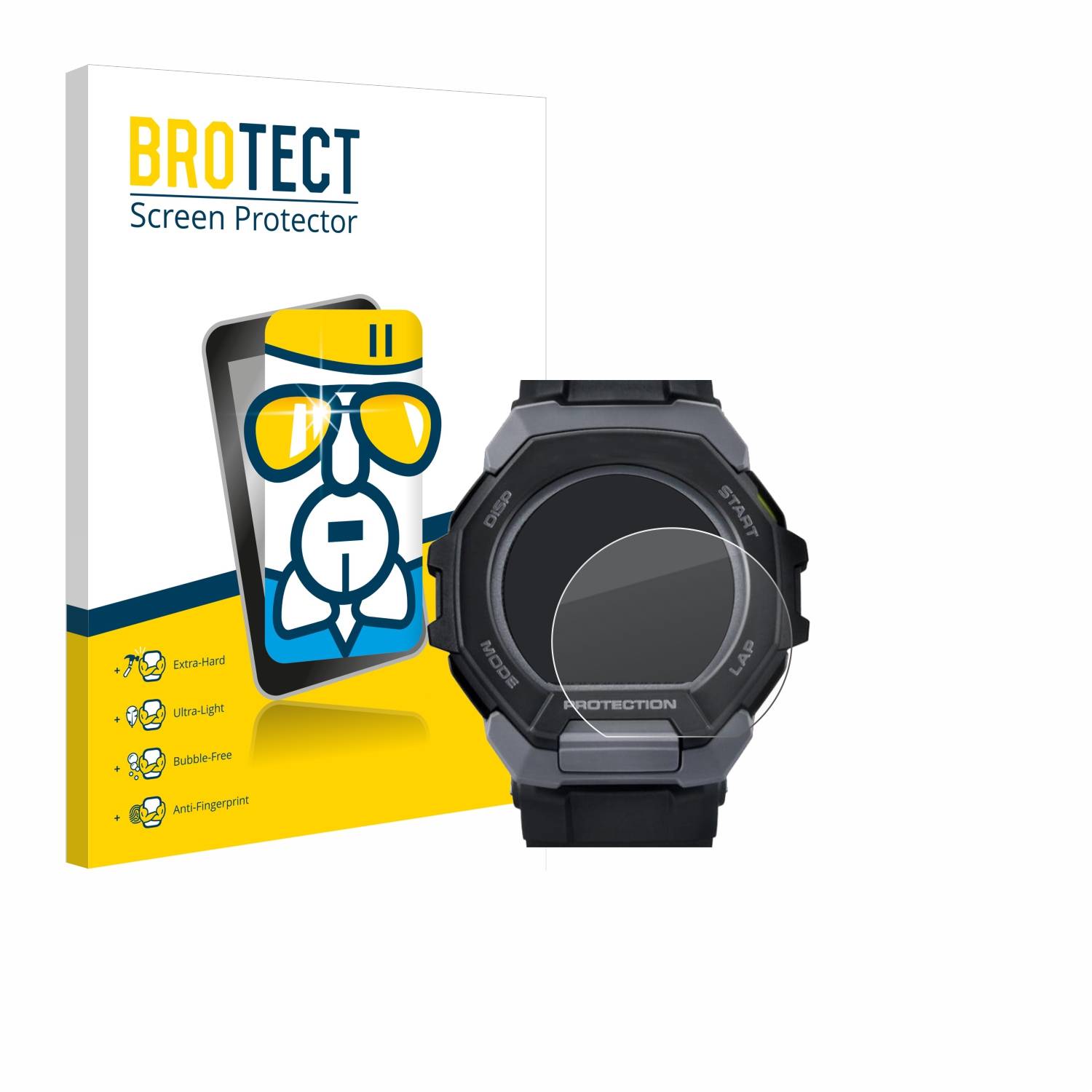 BROTECT AirGlass Glas Panzer-Folie für Casio G-Shock G-Squad GBD-300 - Schutzglas