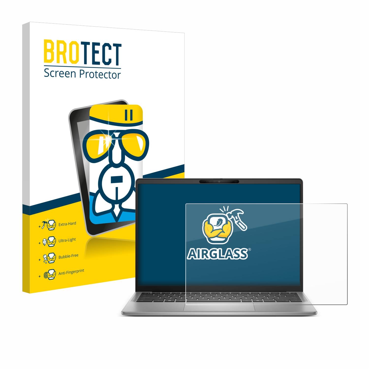 BROTECT AirGlass Glas Panzer-Folie für Dell Latitude 7455 Laptop - Schutzglas