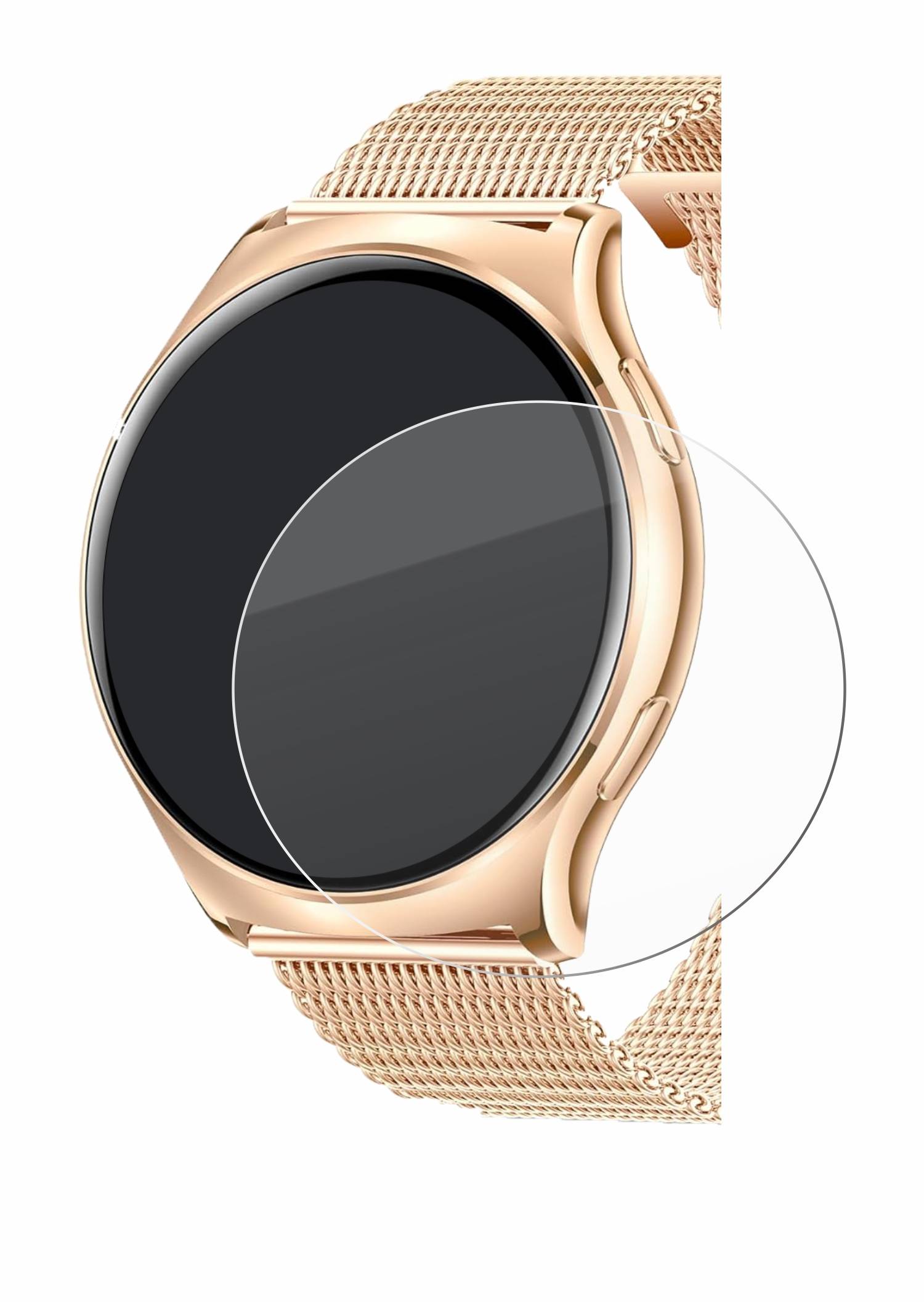 BROTECT AirGlass Glas Panzer-Folie für Iaret Smartwatch 1.43 - Schutzglas