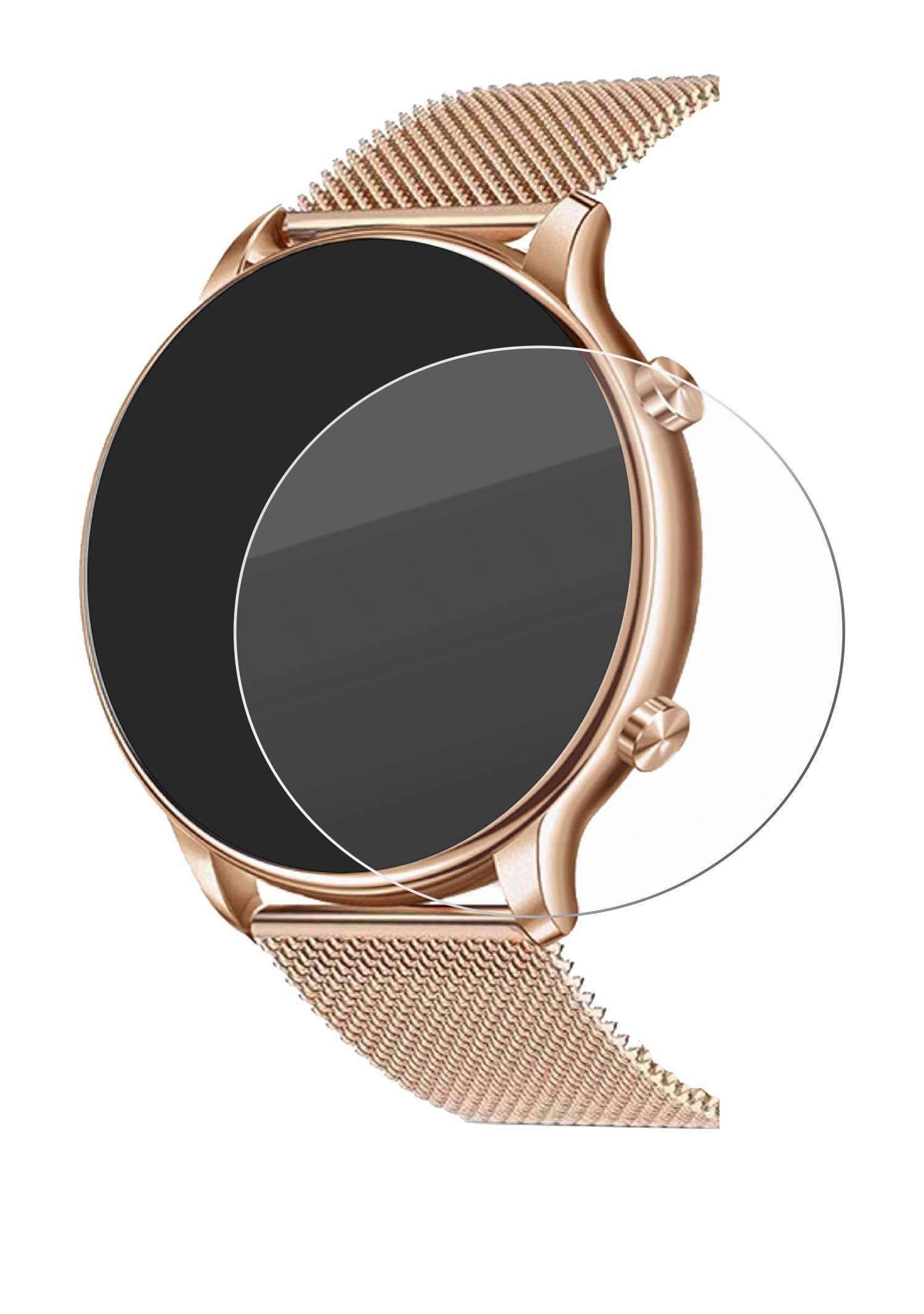 upscreen Hybrid Glas Panzer-Folie für Luniqueshop LSWATCH 1.32