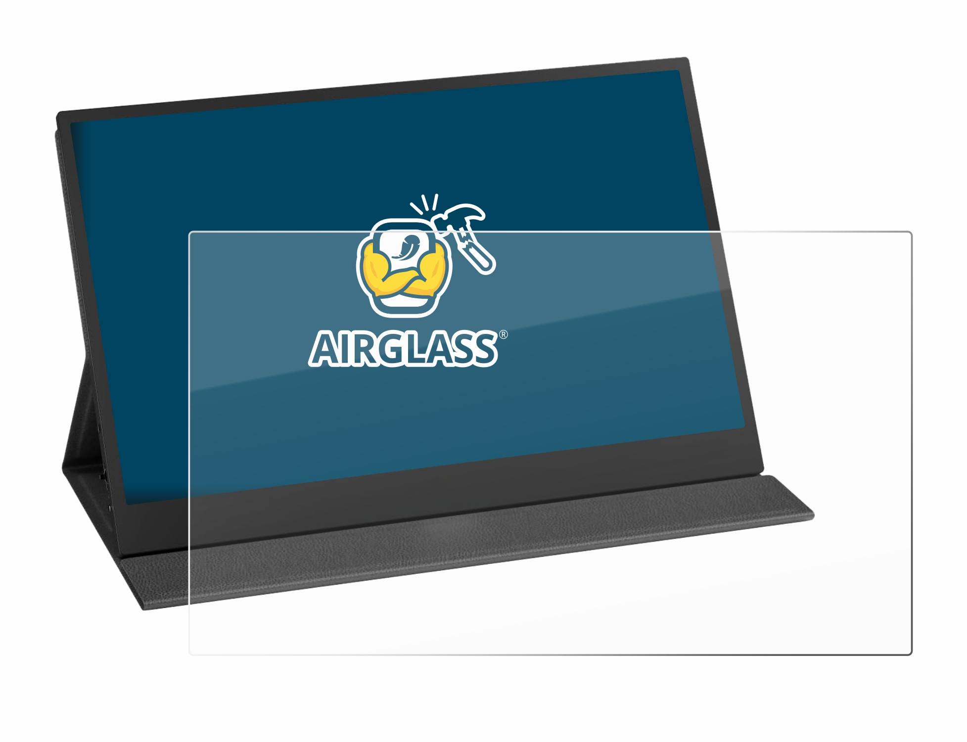 BROTECT AirGlass Glas Panzer-Folie für Yodoit PTM15 15,6 - Schutzglas