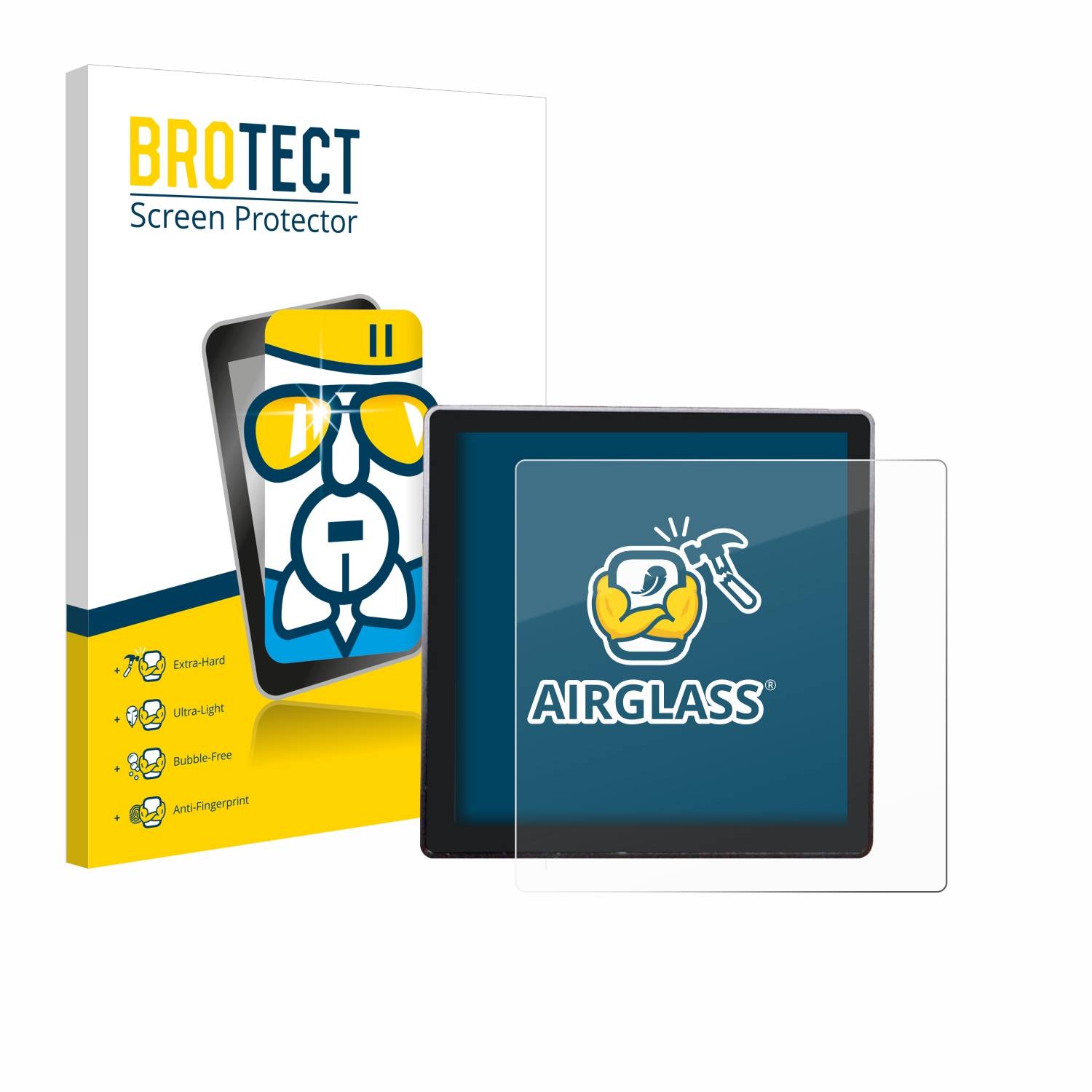 BROTECT AirGlass Glas Panzer-Folie für Shelly Wall Display - Schutzglas