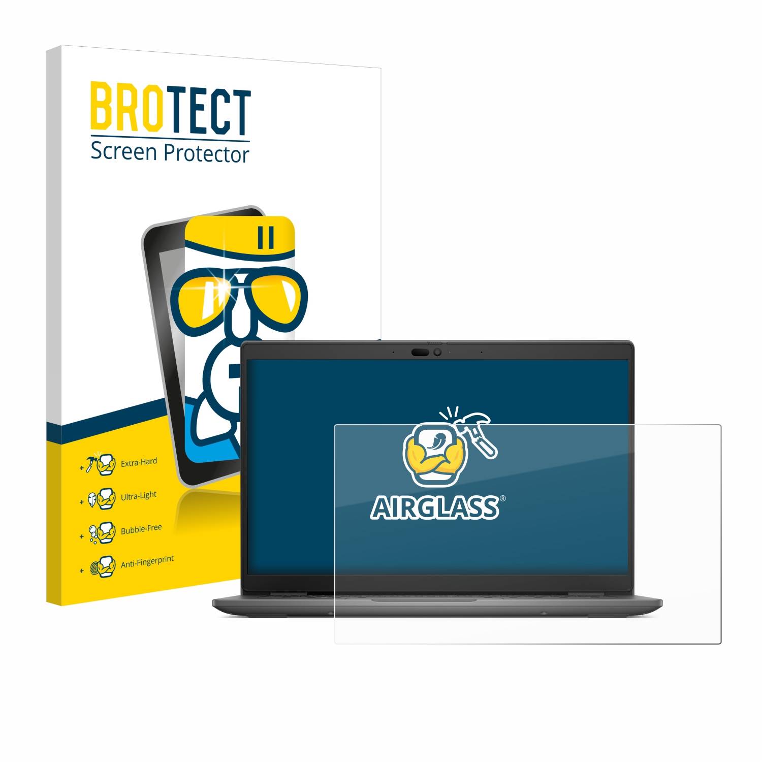 BROTECT AirGlass Glas Panzer-Folie für Dell Latitude 3440 Laptop - Schutzglas