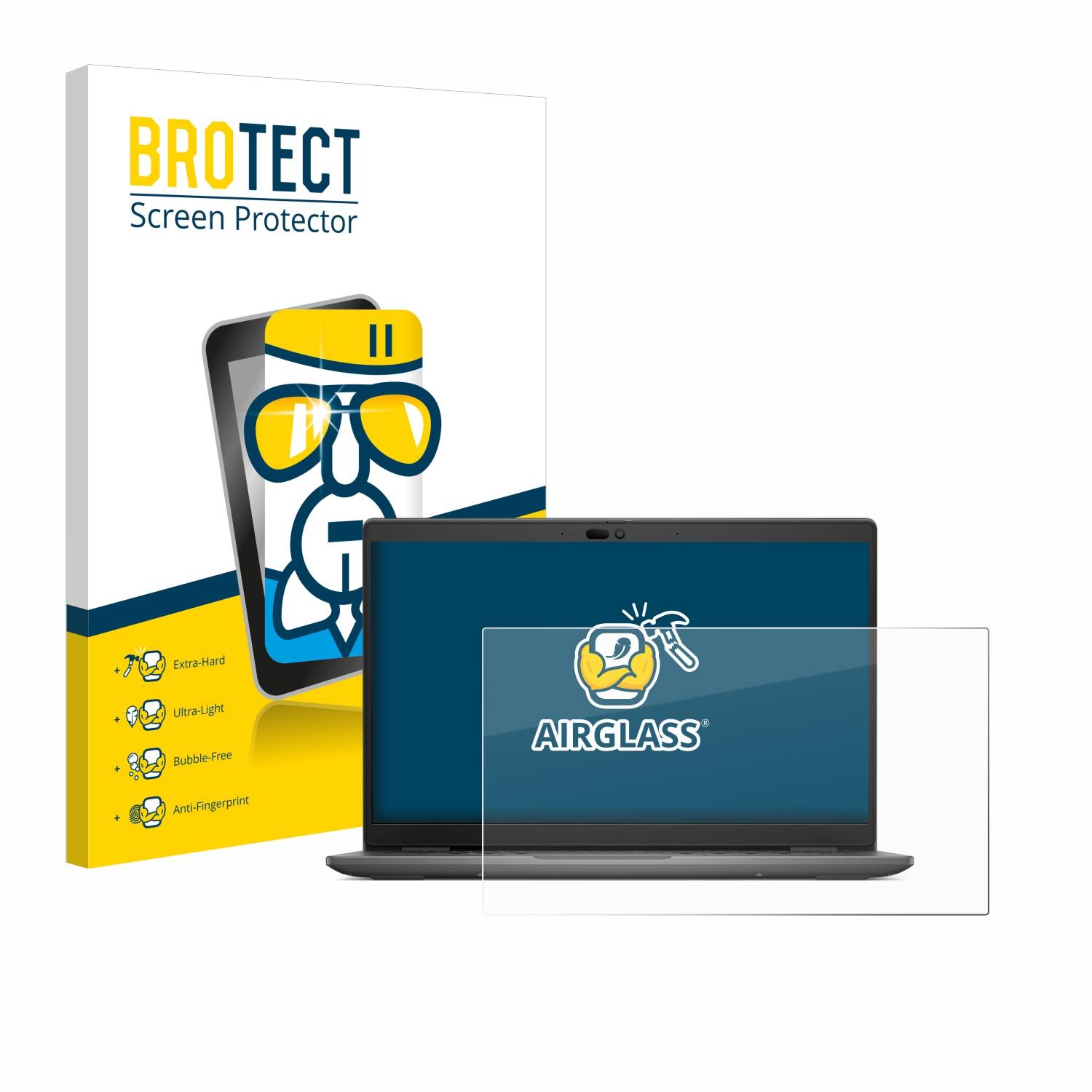 BROTECT AirGlass Glas Panzer-Folie für Dell Latitude 3450 Laptop - Schutzglas