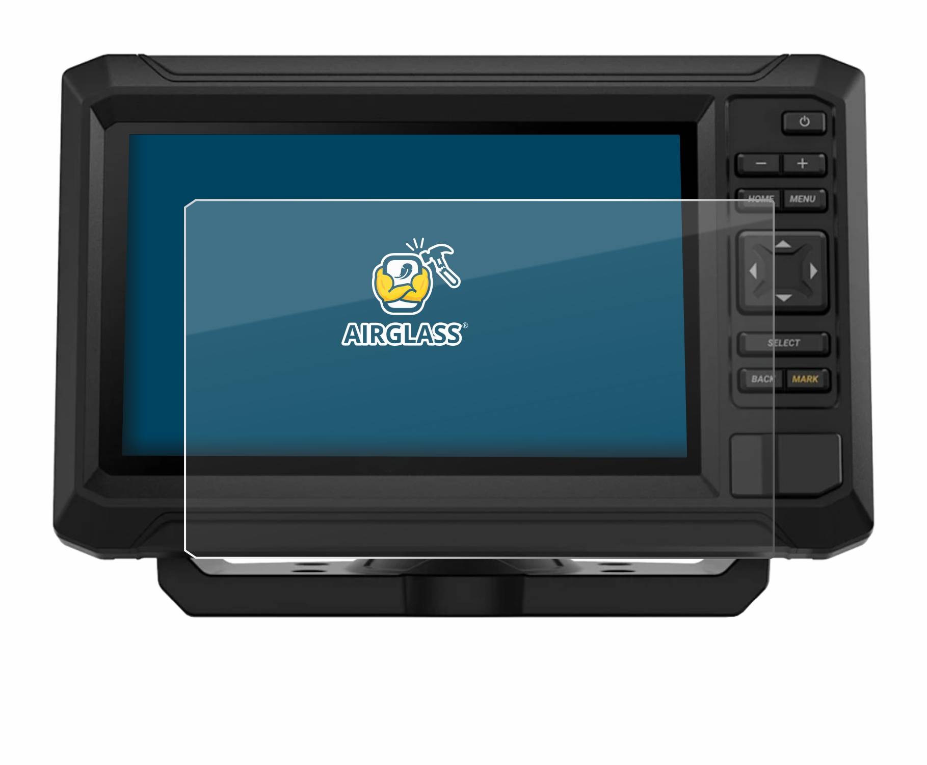 BROTECT AirGlass Glas Panzer-Folie für Garmin ECHOMAP UHD2 7 Tasten - Schutzglas