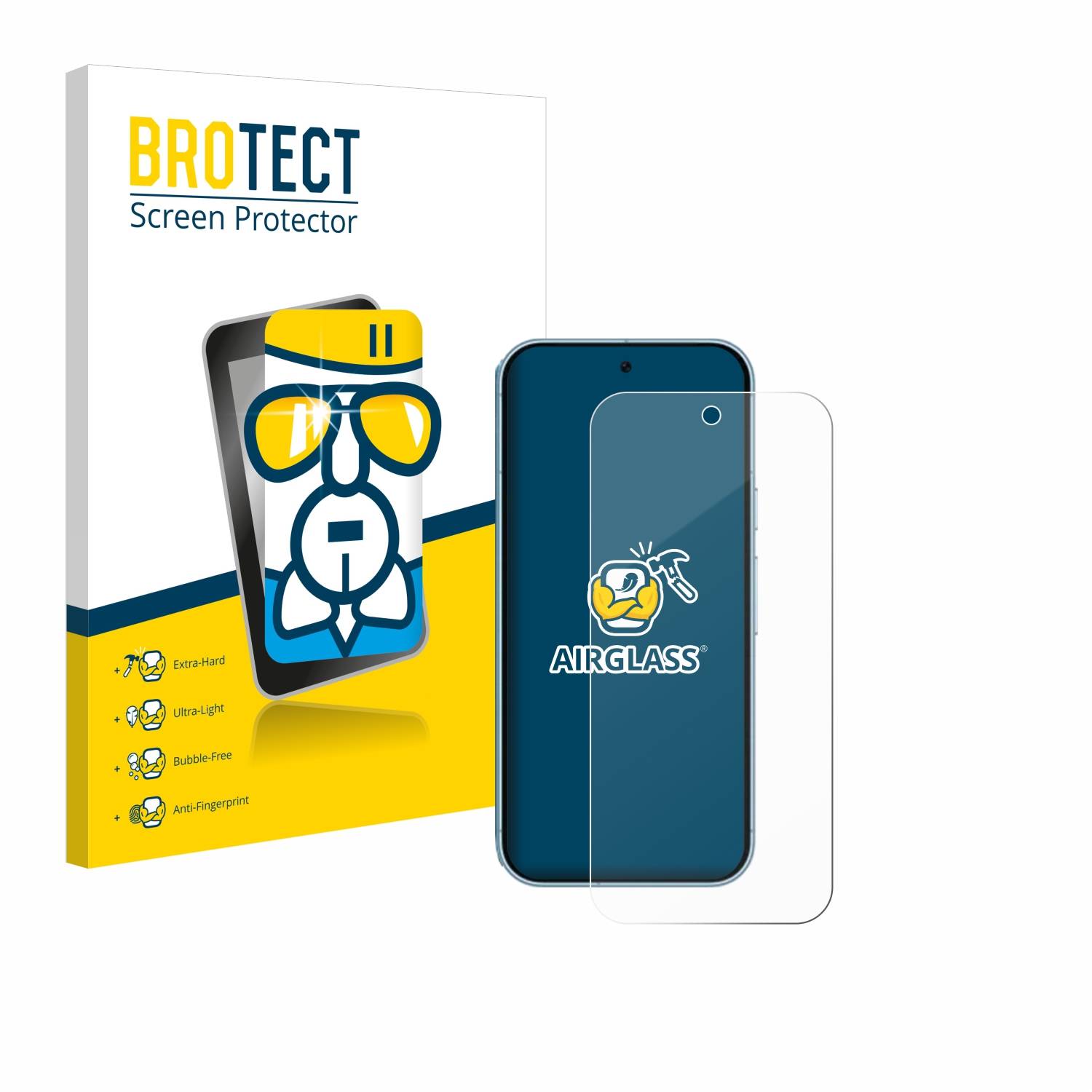 BROTECT AirGlass Glas Panzer-Folie für Google Pixel 9 - Schutzglas