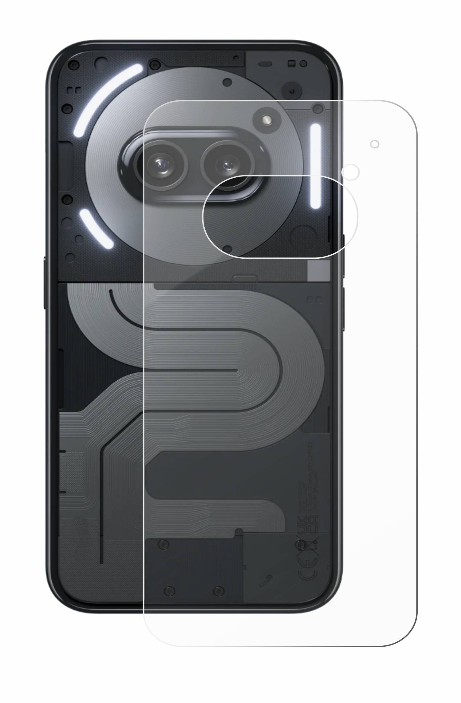 BROTECT AirGlass Glas Panzer-Folie für Nothing Phone (2a) Plus (Rückseite) - Schutzglas