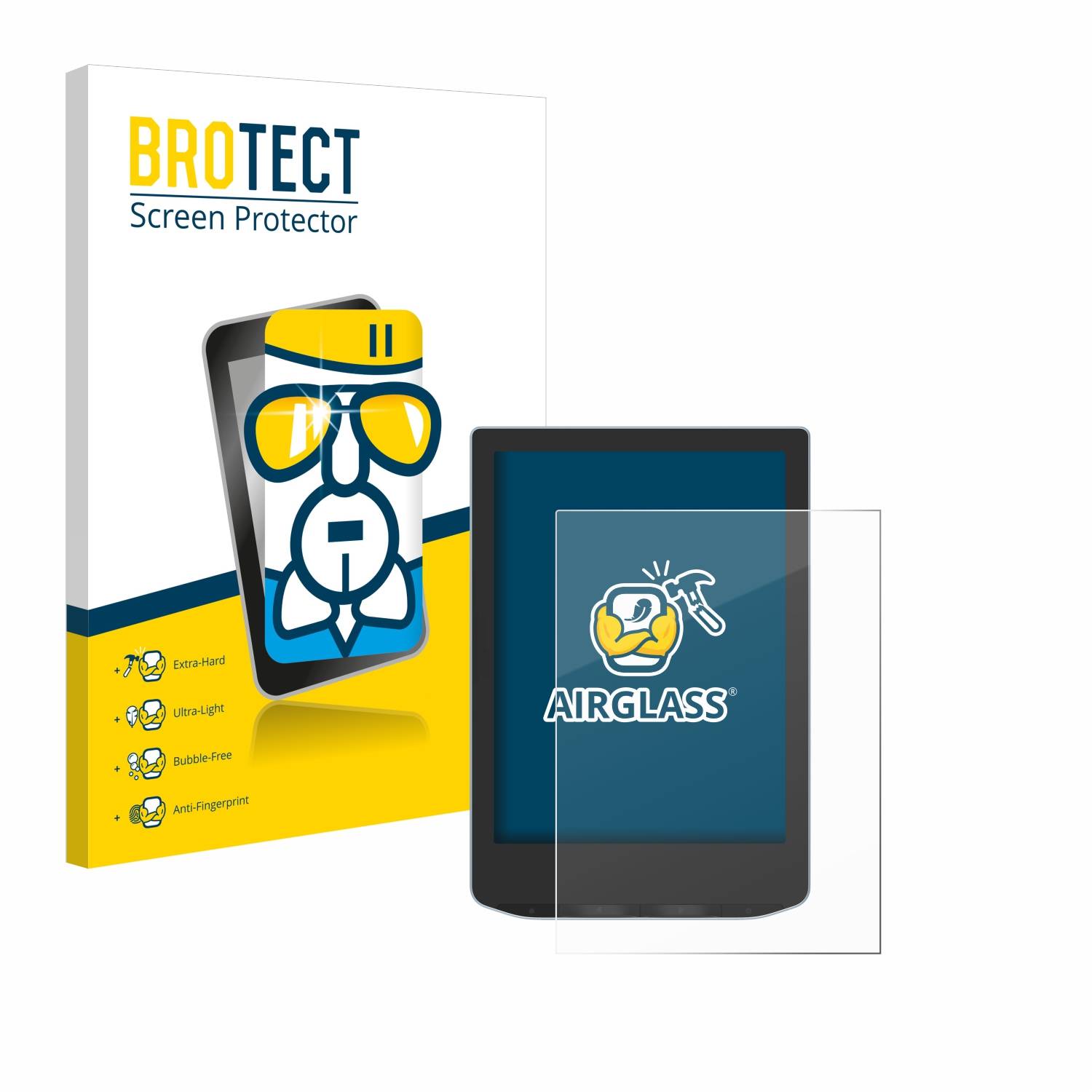 BROTECT AirGlass Glas Panzer-Folie für Vivlio Light HD Color - Schutzglas