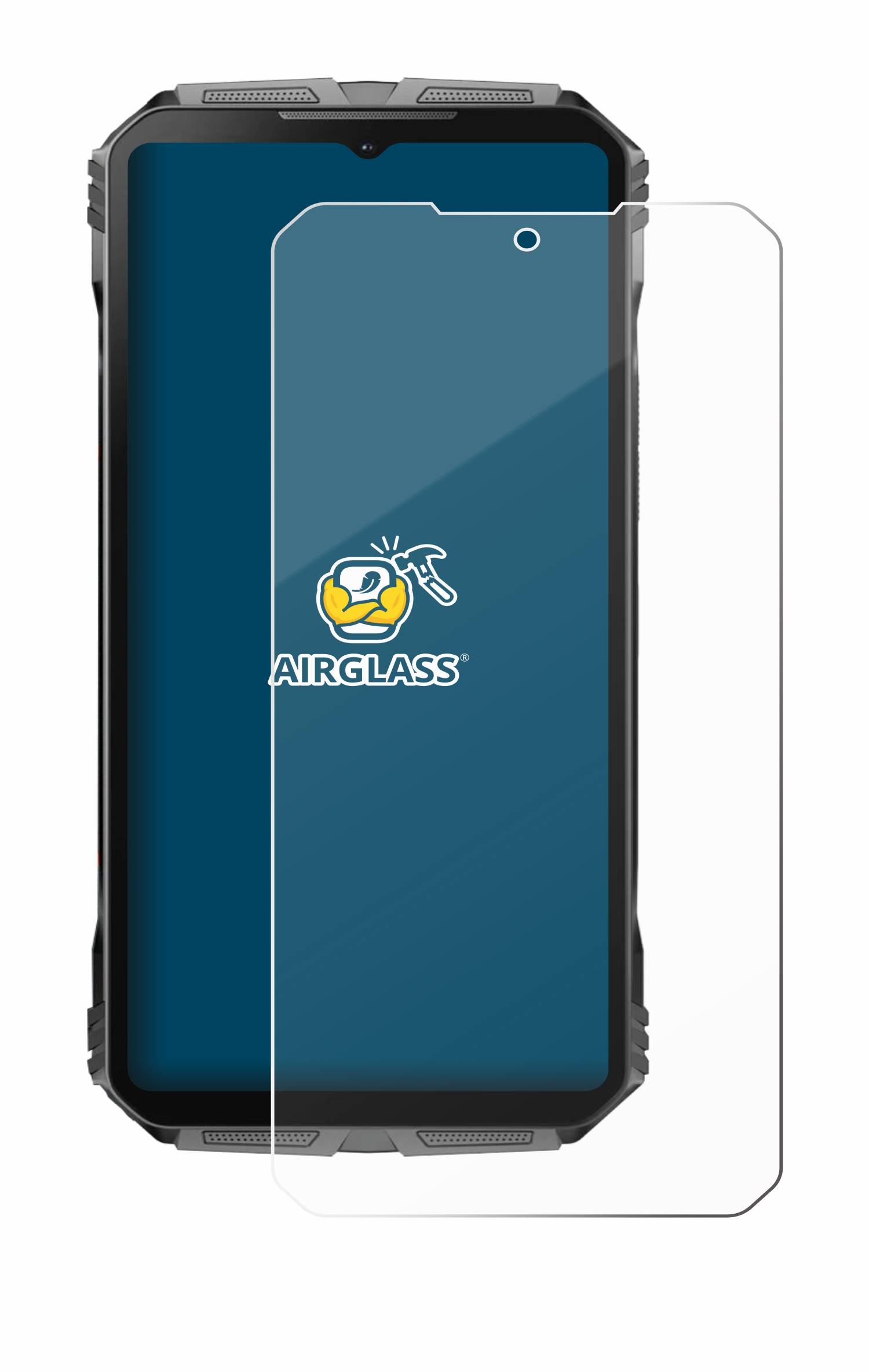 BROTECT AirGlass Glas Panzer-Folie für Doogee V40 Pro - Schutzglas