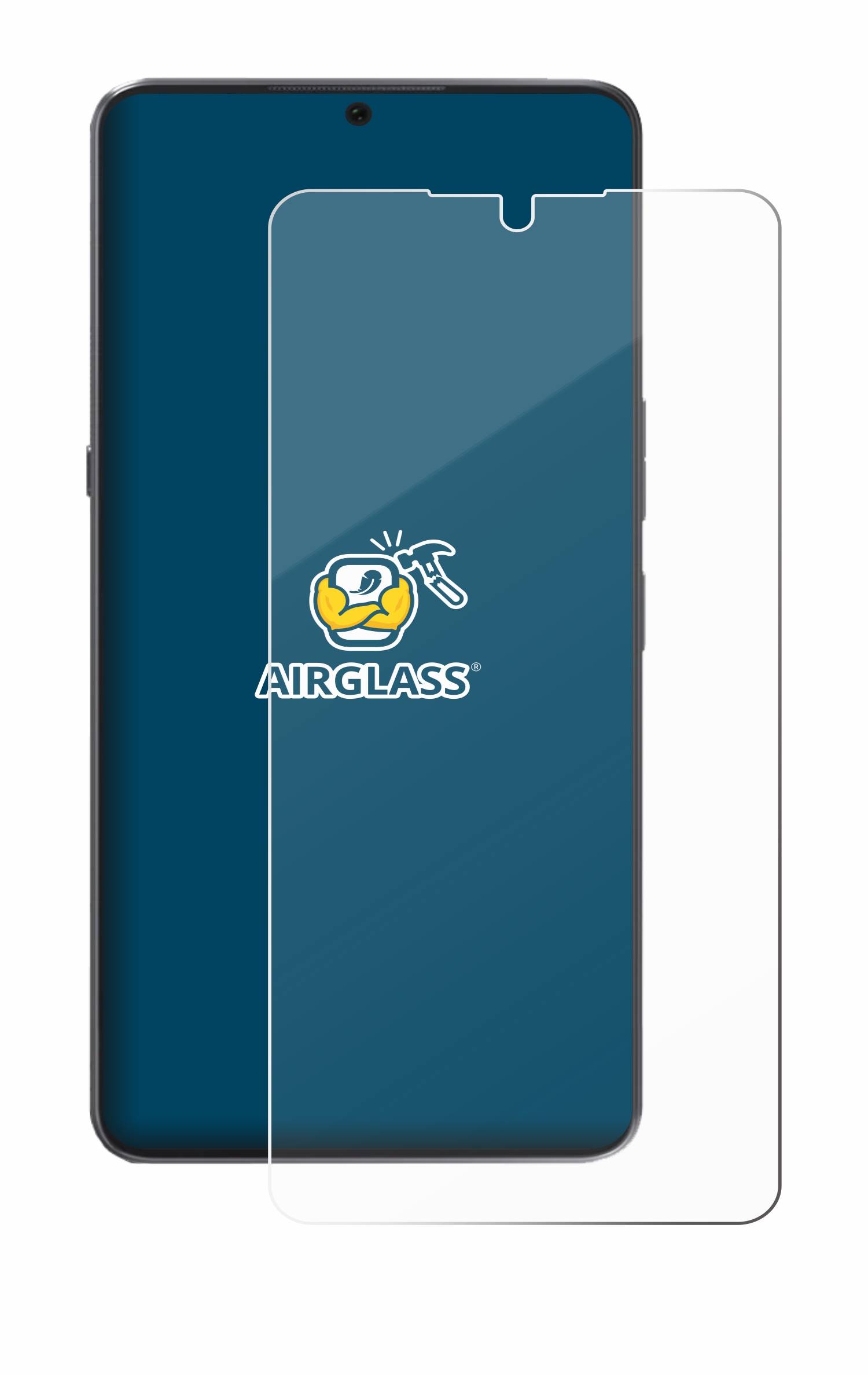 BROTECT AirGlass Glas Panzer-Folie für Cubot Max 5 - Schutzglas