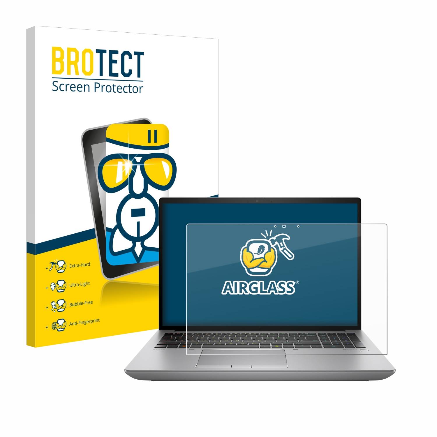 BROTECT AirGlass Glas Panzer-Folie für HP ZBook Fury 16 G11 - Schutzglas