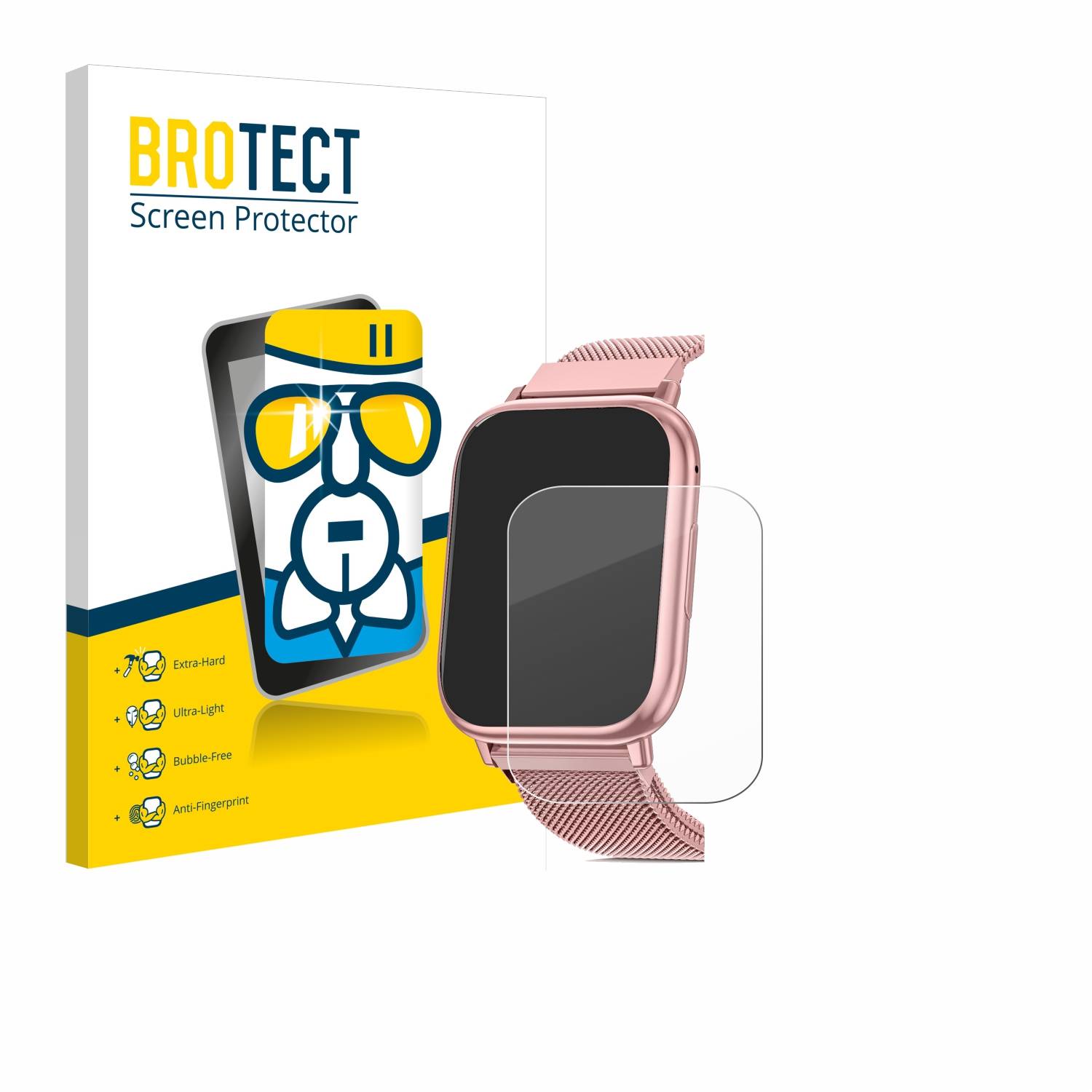 BROTECT AirGlass Glas Panzer-Folie für Qeyumyeu G93 1.83 - Schutzglas