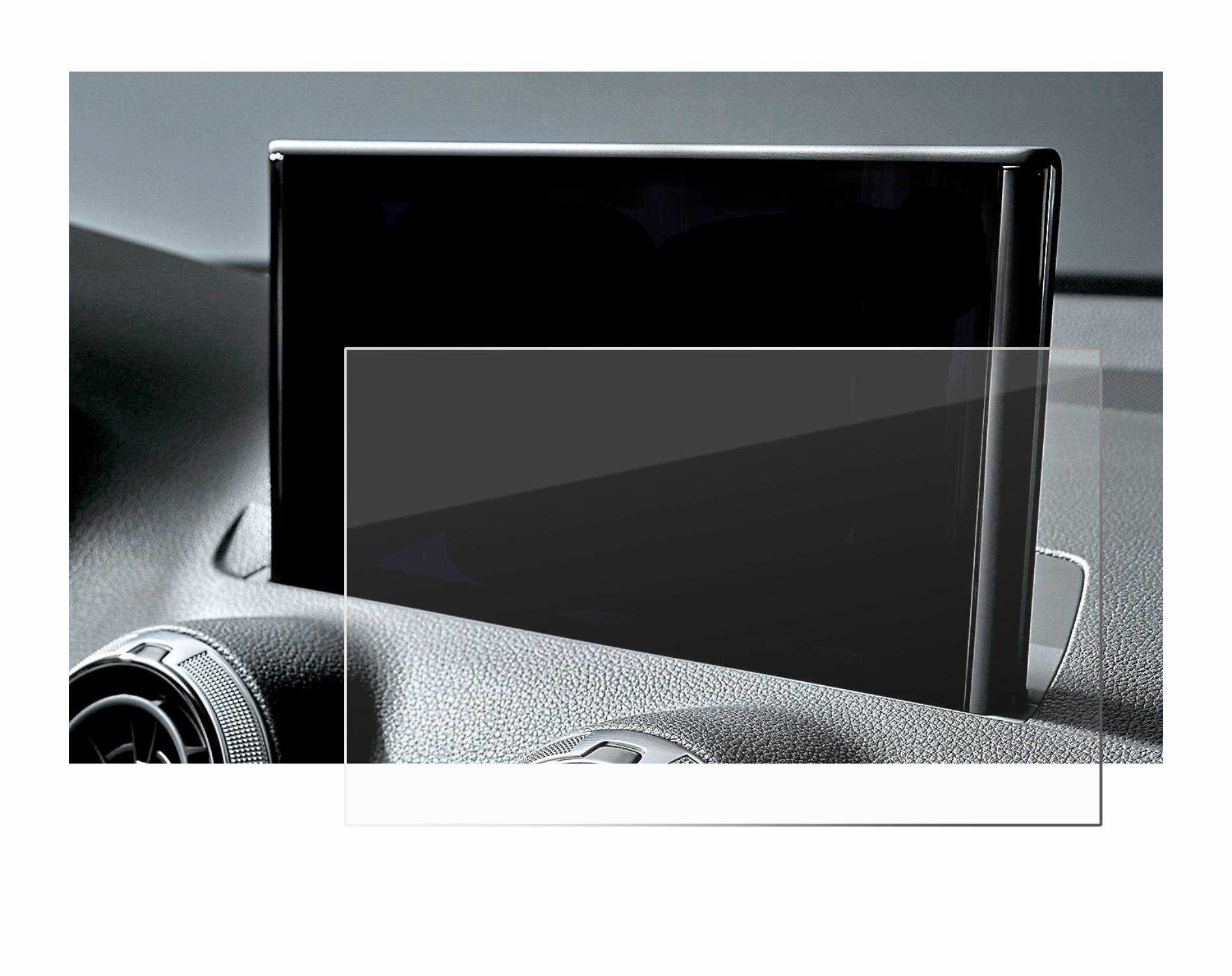 BROTECT AirGlass Glas Panzer-Folie für Audi Q2 Facelift 2024 - Schutzglas