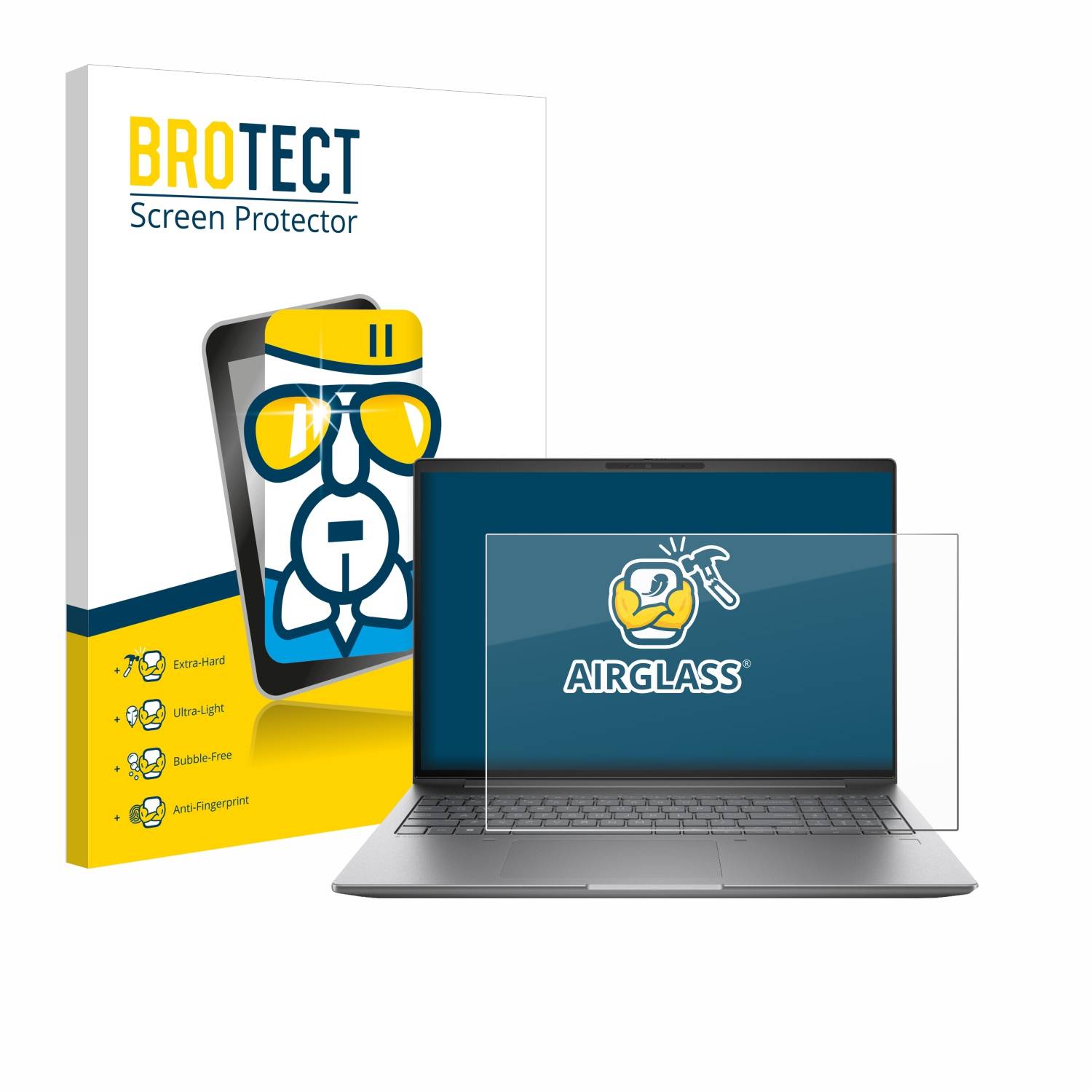 BROTECT AirGlass Glas Panzer-Folie für HP Zbook Power 15 G11 - Schutzglas