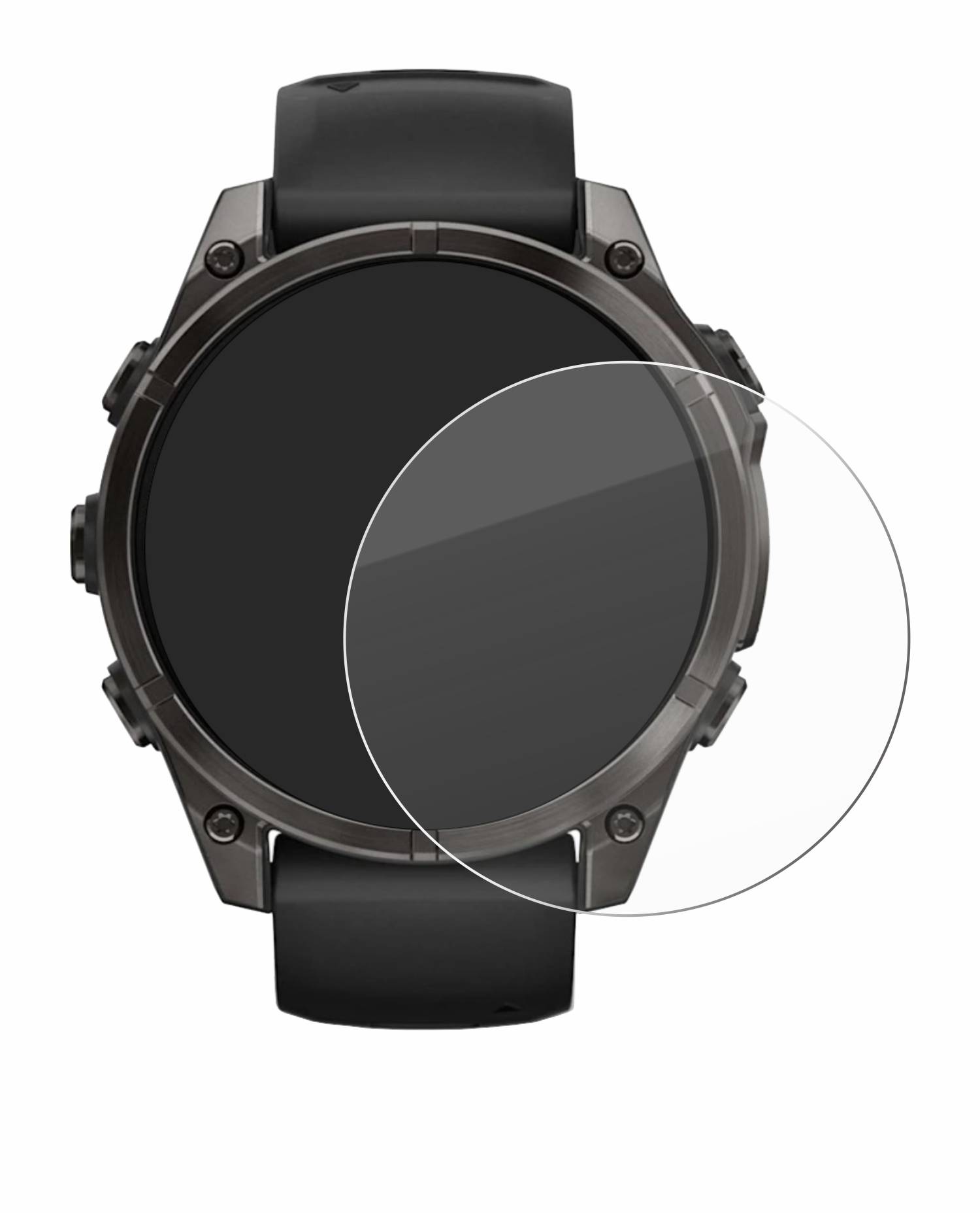 BROTECT AirGlass Glas Panzer-Folie für Garmin Fenix 8 AMOLED (47 mm) - Schutzglas