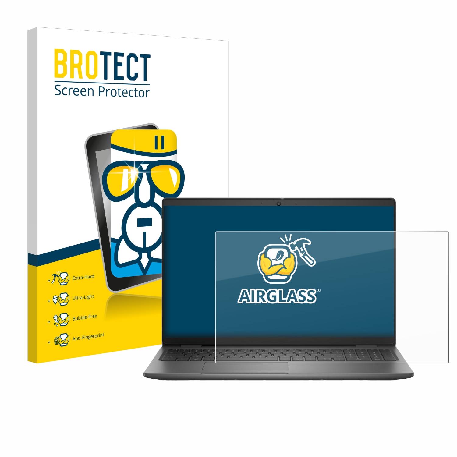 BROTECT AirGlass Glas Panzer-Folie für Dell Latitude 3550 - Schutzglas