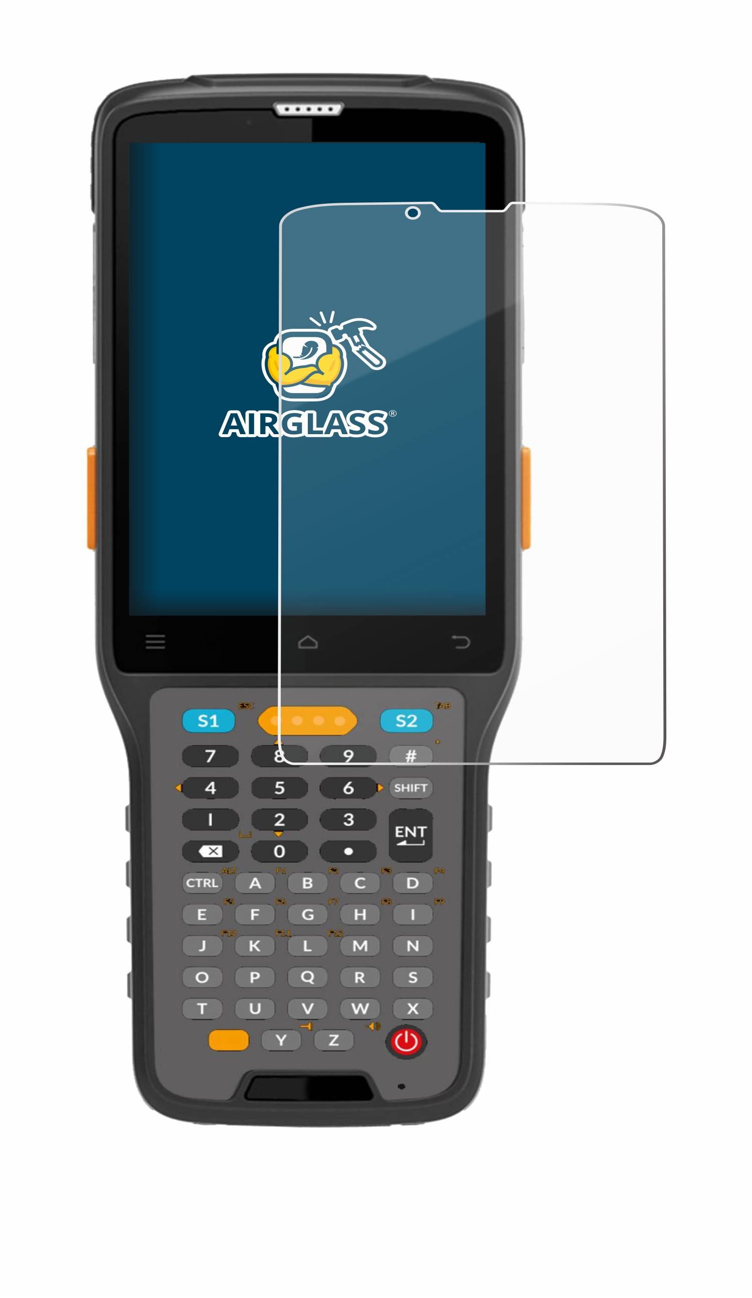 BROTECT AirGlass Glas Panzer-Folie für Newland N7 Cachalot Pro - Schutzglas