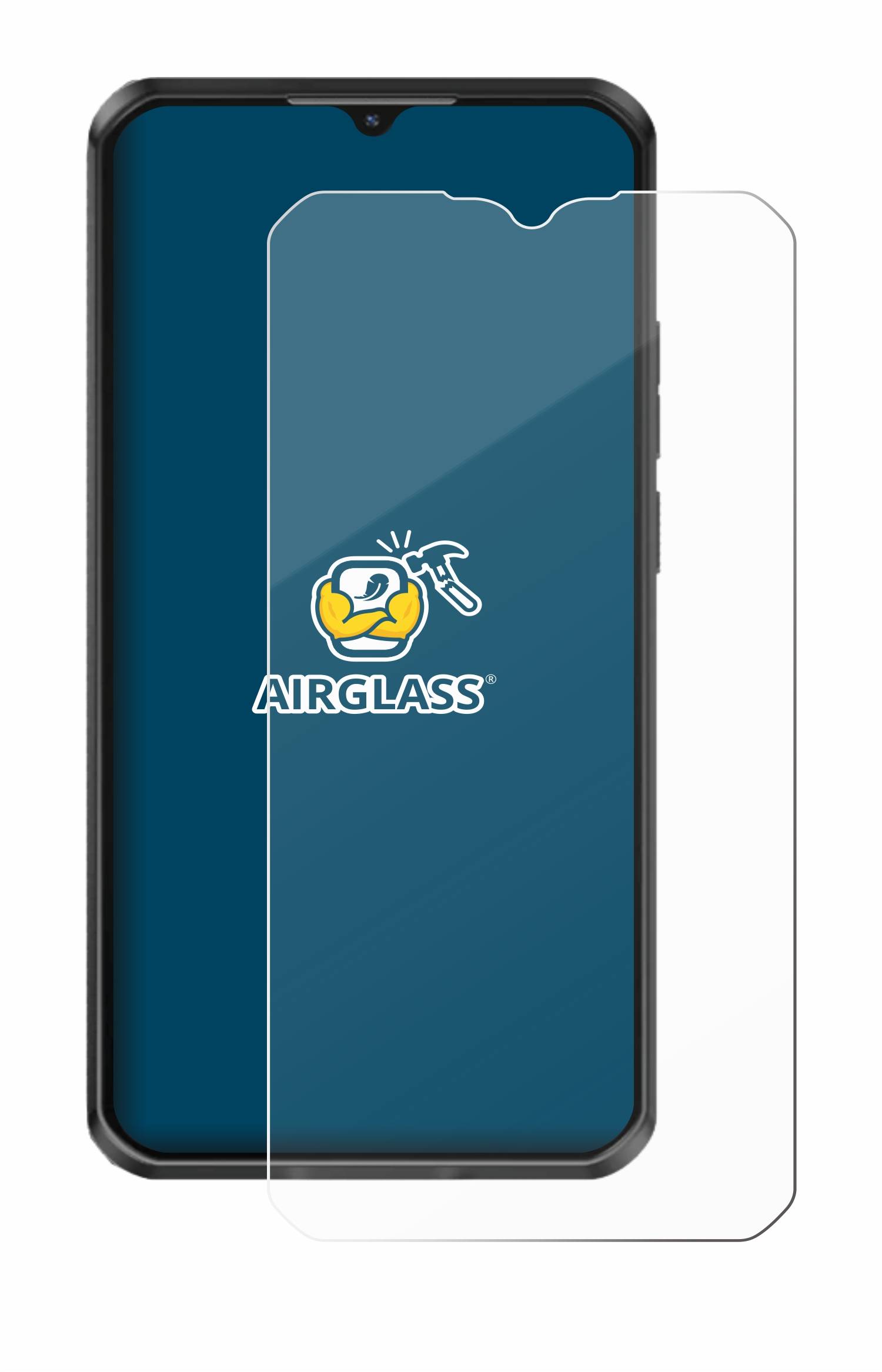 BROTECT AirGlass Glas Panzer-Folie für Oukitel WP50 - Schutzglas