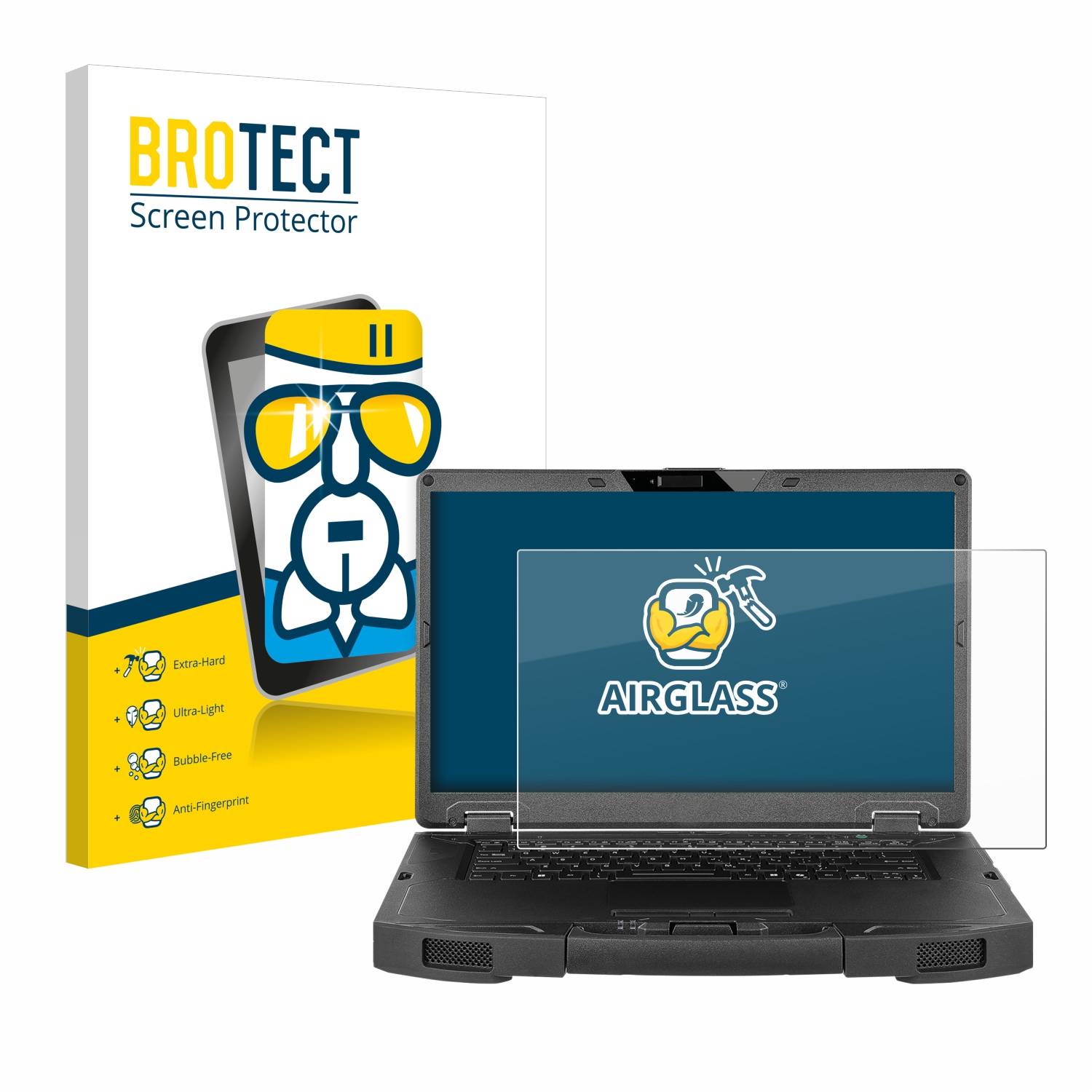 BROTECT AirGlass Glas Panzer-Folie für Getac S510 - Schutzglas