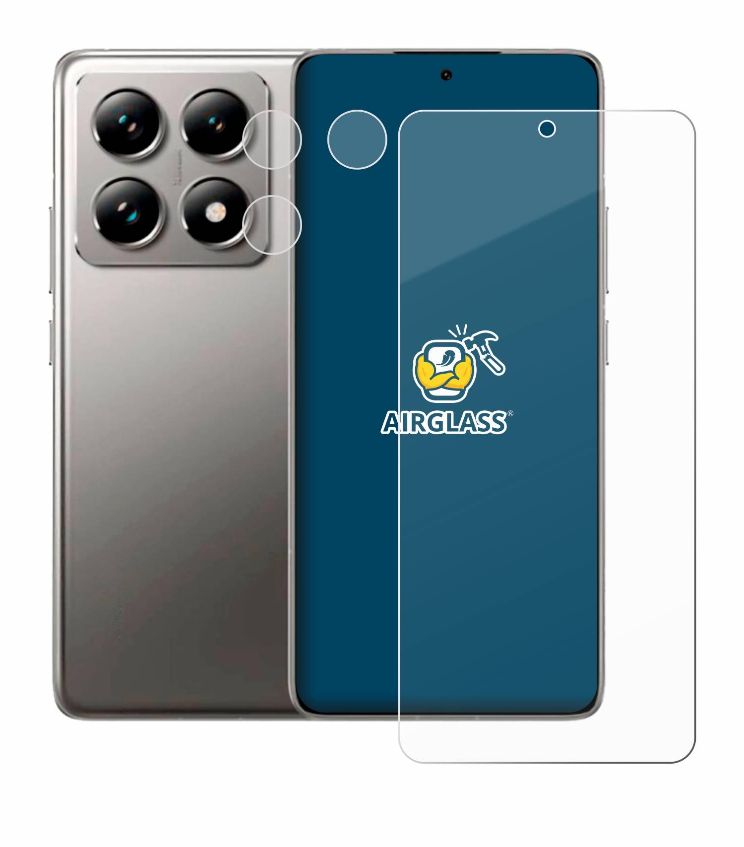 BROTECT AirGlass Glas Panzer-Folie für Xiaomi 14T (Display+Kamera) - Schutzglas