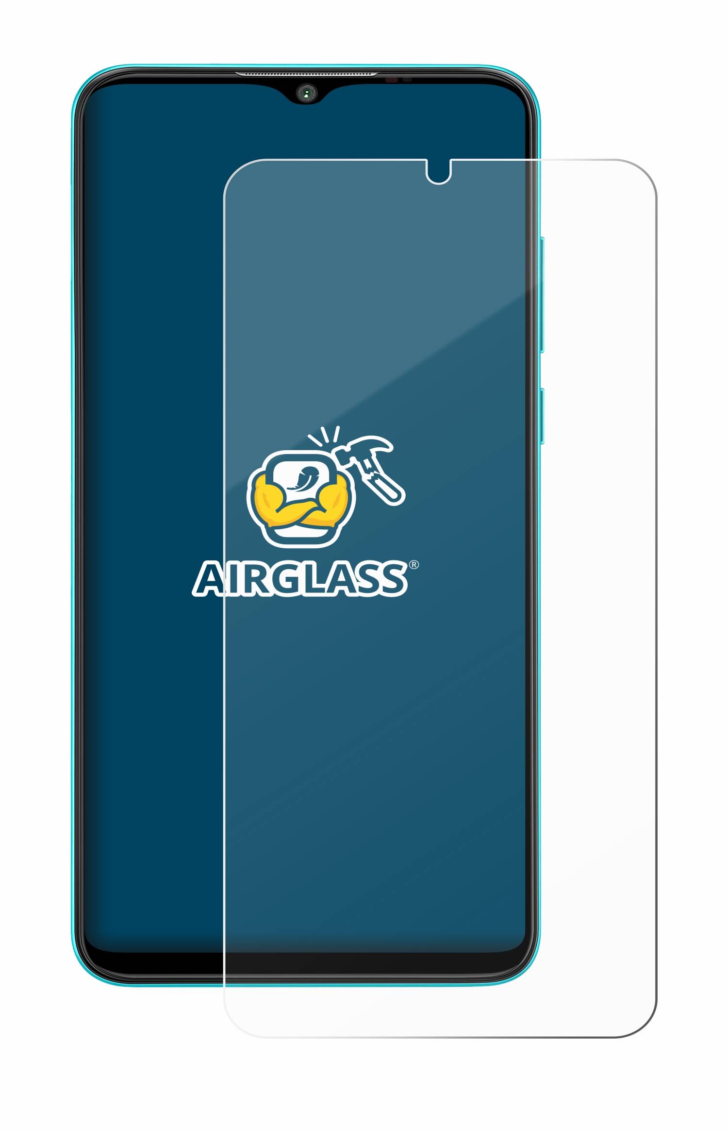 BROTECT AirGlass Glas Panzer-Folie für Lava Z6 - Schutzglas