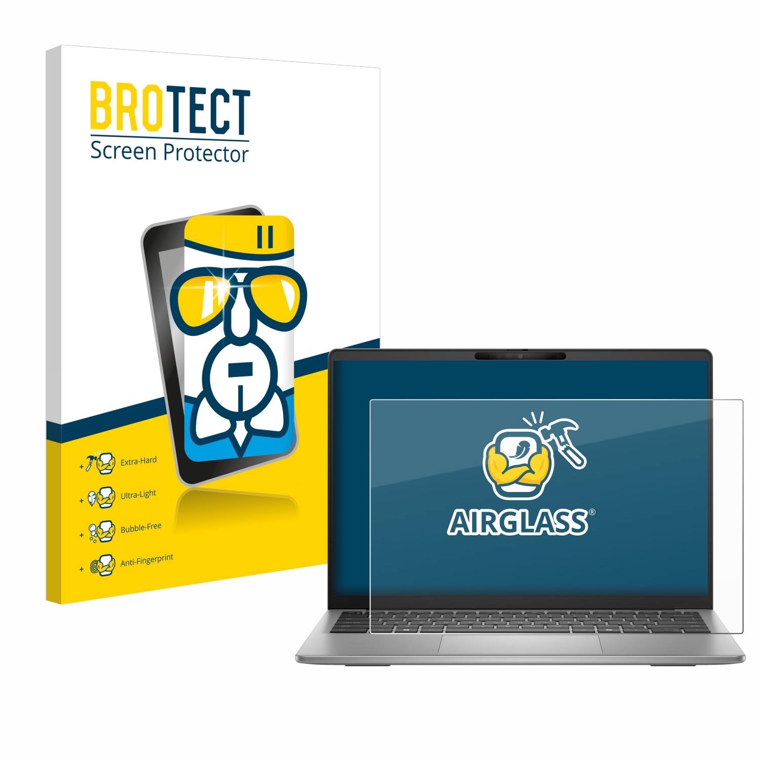 BROTECT AirGlass Glas Panzer-Folie für Dell Latitude 5455 Laptop - Schutzglas