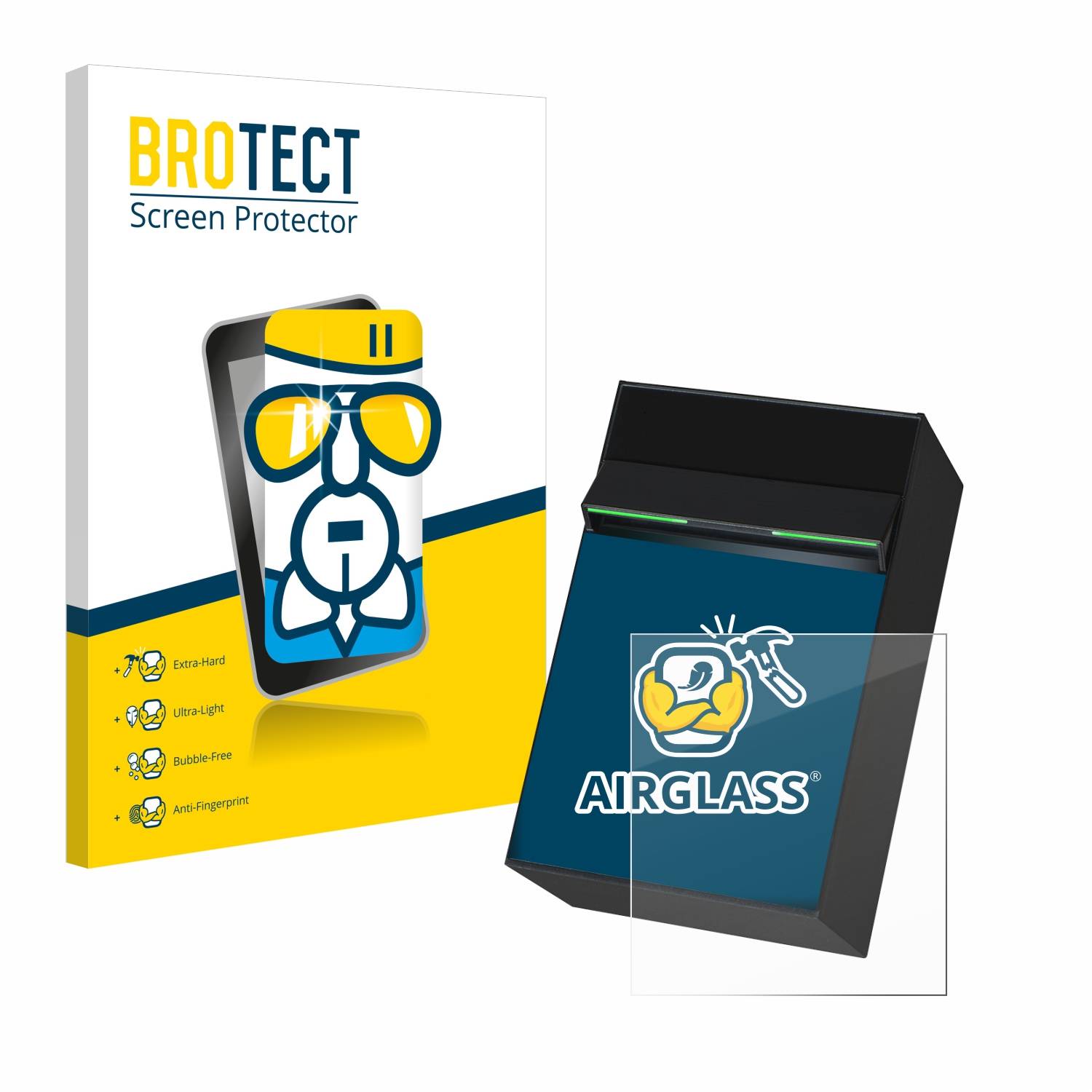 BROTECT AirGlass Glas Panzer-Folie für Desko PENTA Scanner Cube - Schutzglas