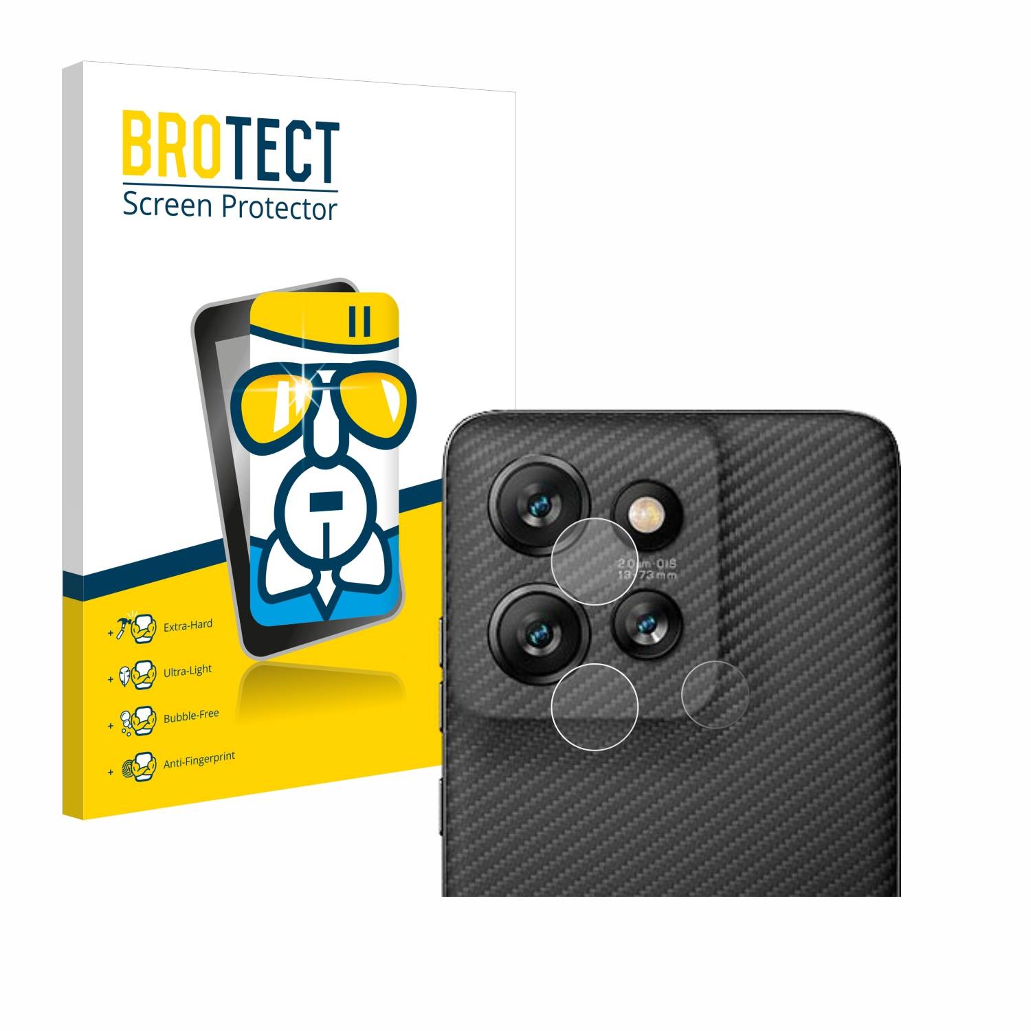 BROTECT AirGlass Glas Panzer-Folie für Motorola ThinkPhone 25 (NUR Kameraschutz) - Schutzglas