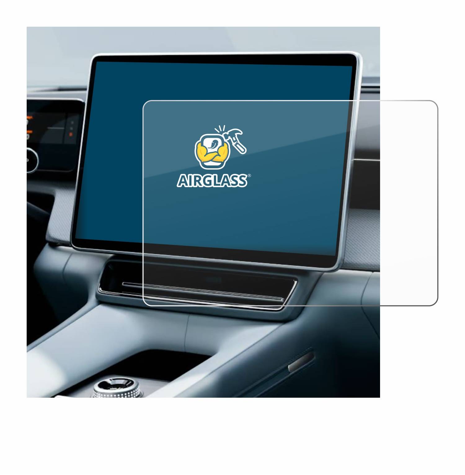 BROTECT AirGlass Glas Panzer-Folie für Polestar 4 2025 - Schutzglas