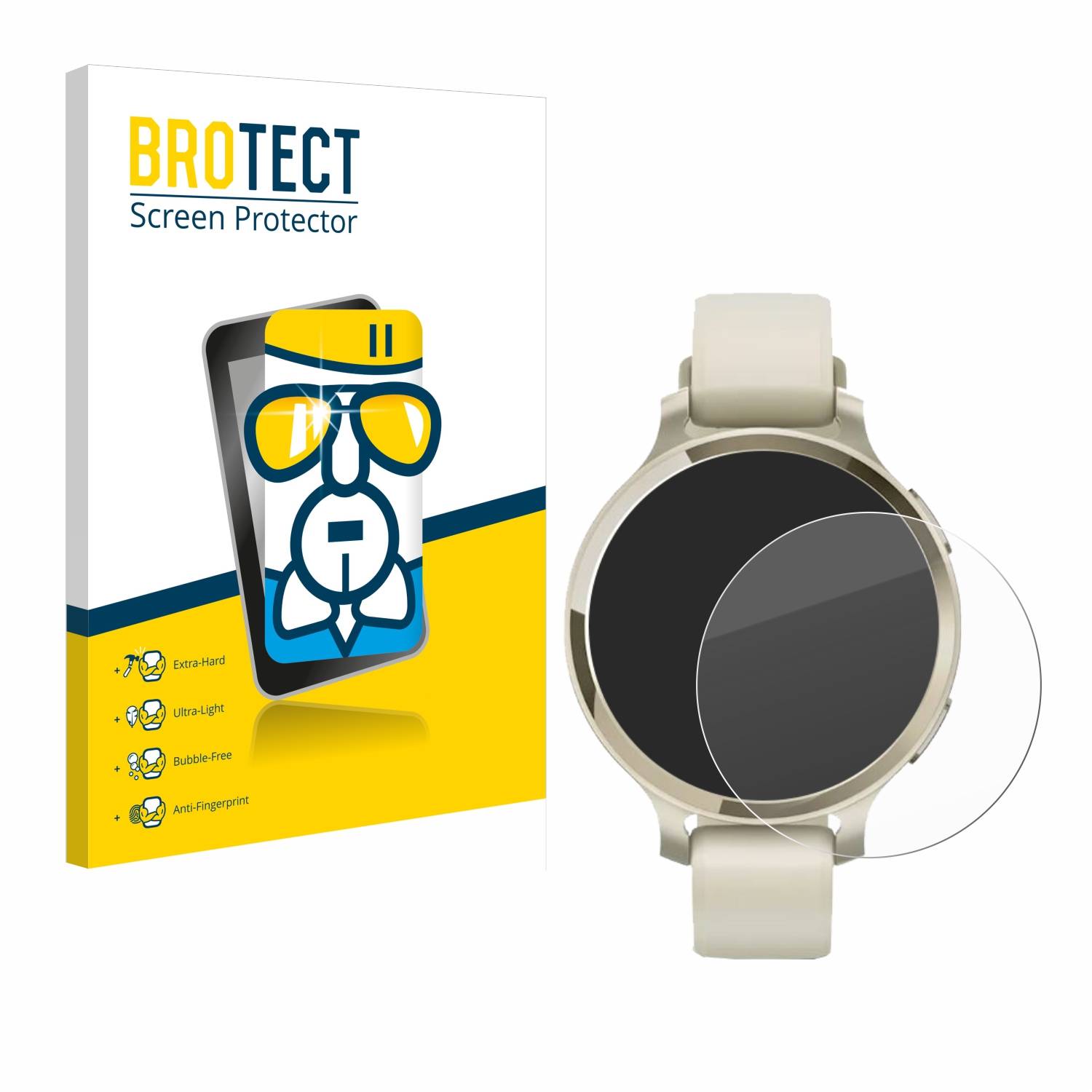 BROTECT AirGlass Glas Panzer-Folie für Garmin Lily 2 Active - Schutzglas