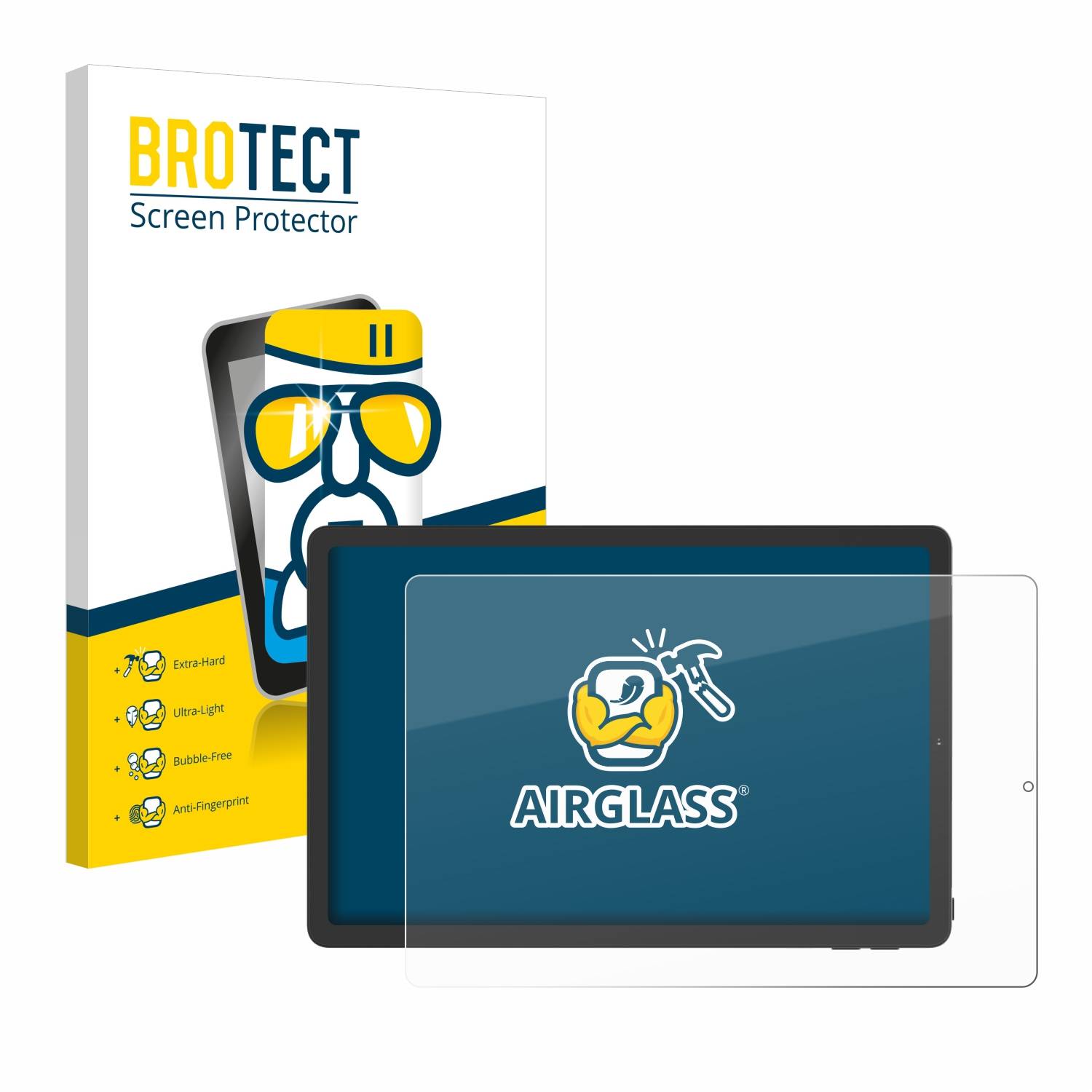 BROTECT AirGlass Glas Panzer-Folie für AGM Pad T1 - Schutzglas
