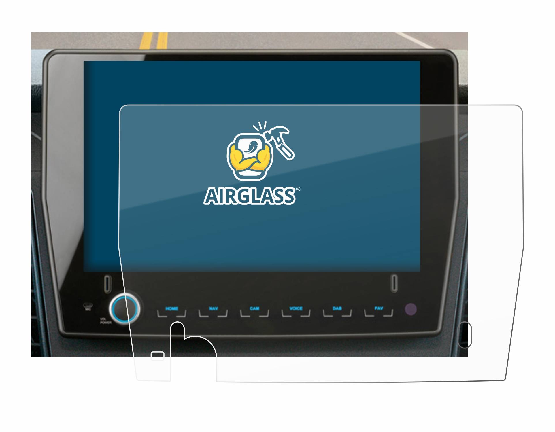 BROTECT AirGlass Glas Panzer-Folie für Xzent F-285 - Schutzglas