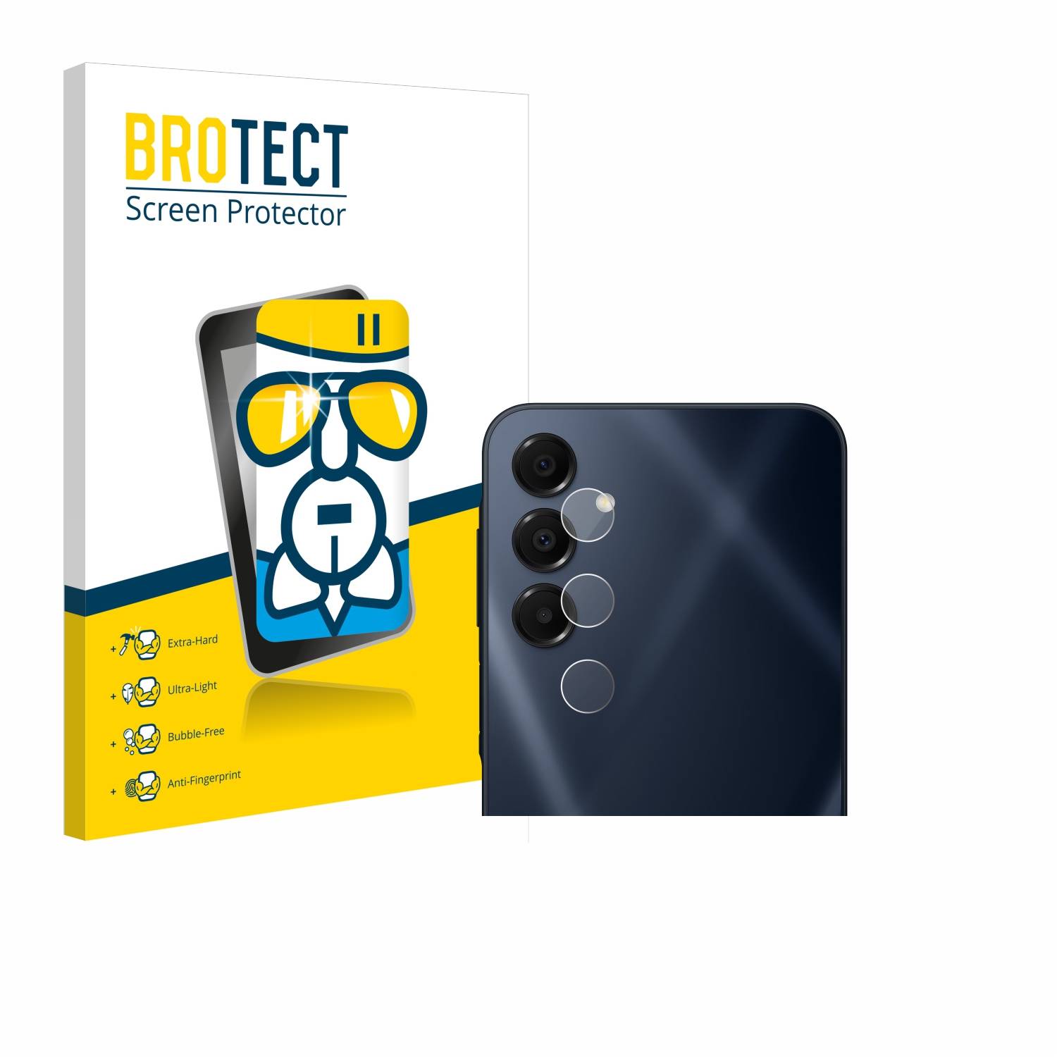 BROTECT AirGlass Glas Panzer-Folie für Samsung Galaxy A16 5G (NUR Kameraschutz) - Schutzglas