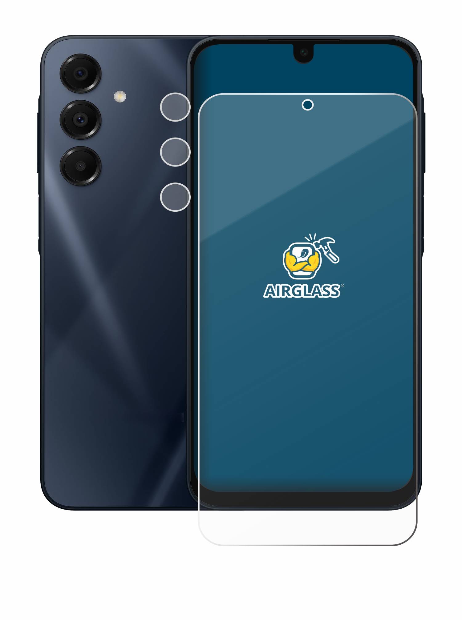 BROTECT AirGlass Glas Panzer-Folie für Samsung Galaxy A16 5G (Display+Kamera) - Schutzglas