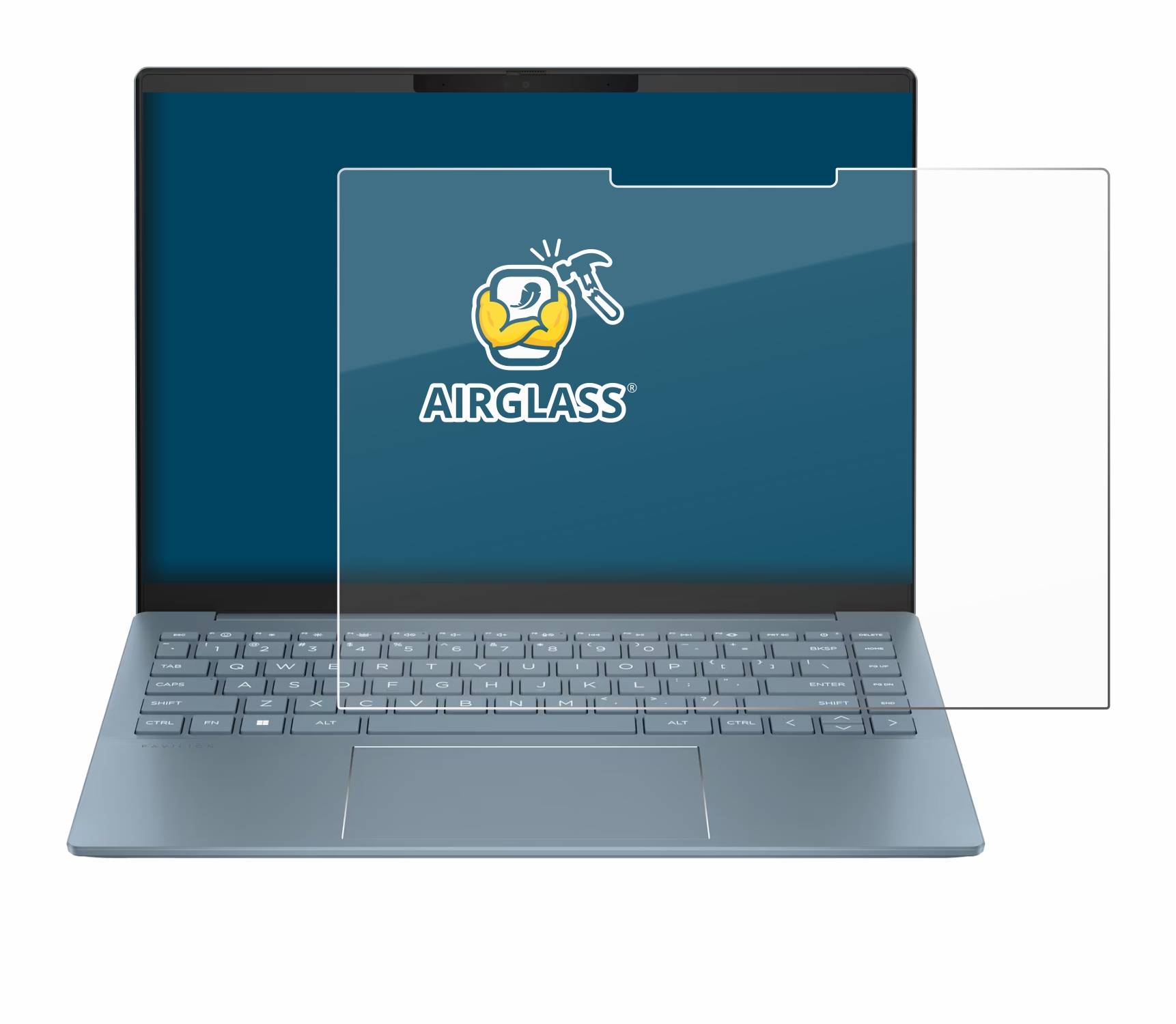 BROTECT AirGlass Glas Panzer-Folie für HP Pavilion Plus14-ey - Schutzglas
